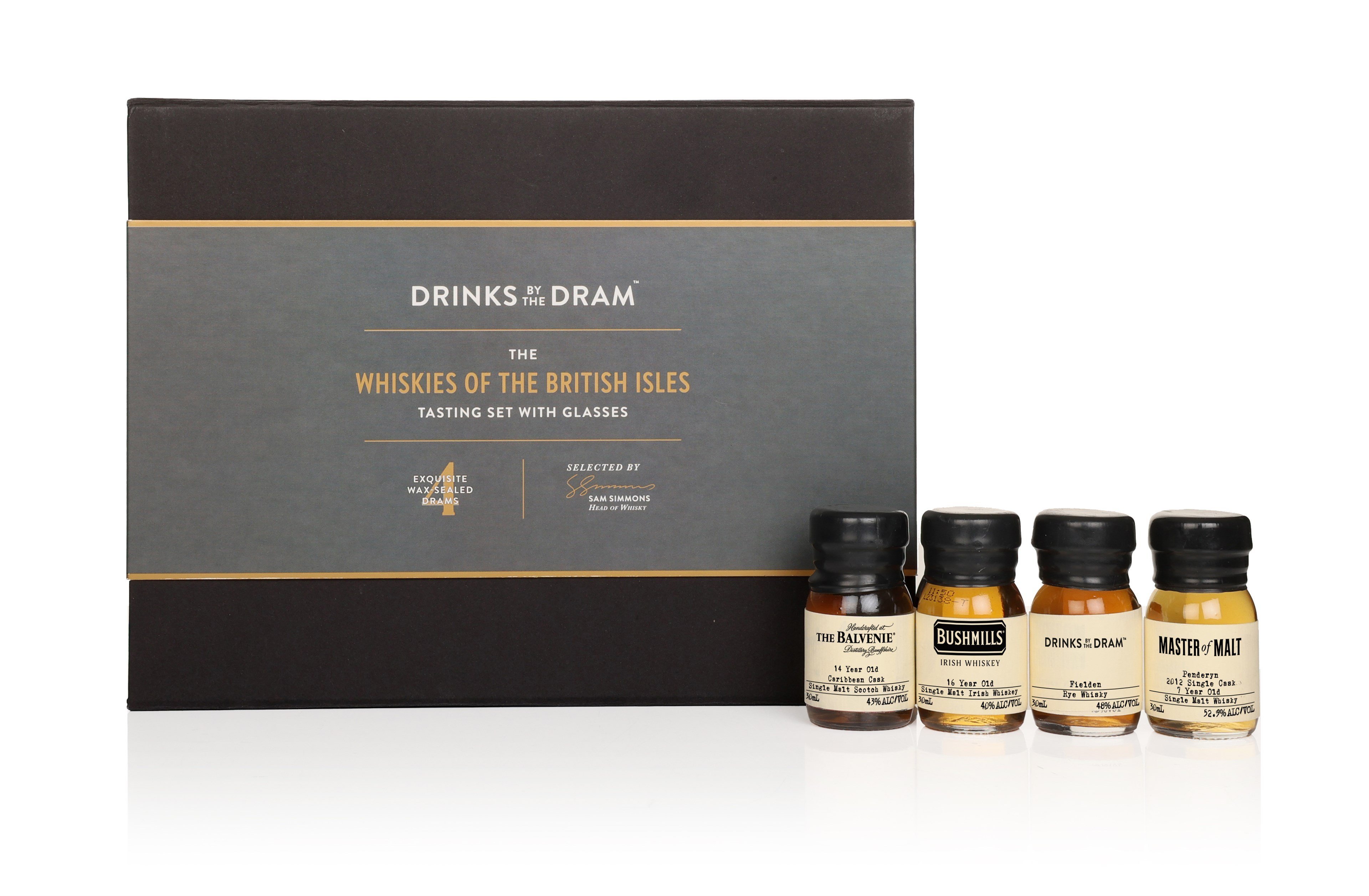 The Whiskies of the British Isles Tasting Set with Glasses 12cl