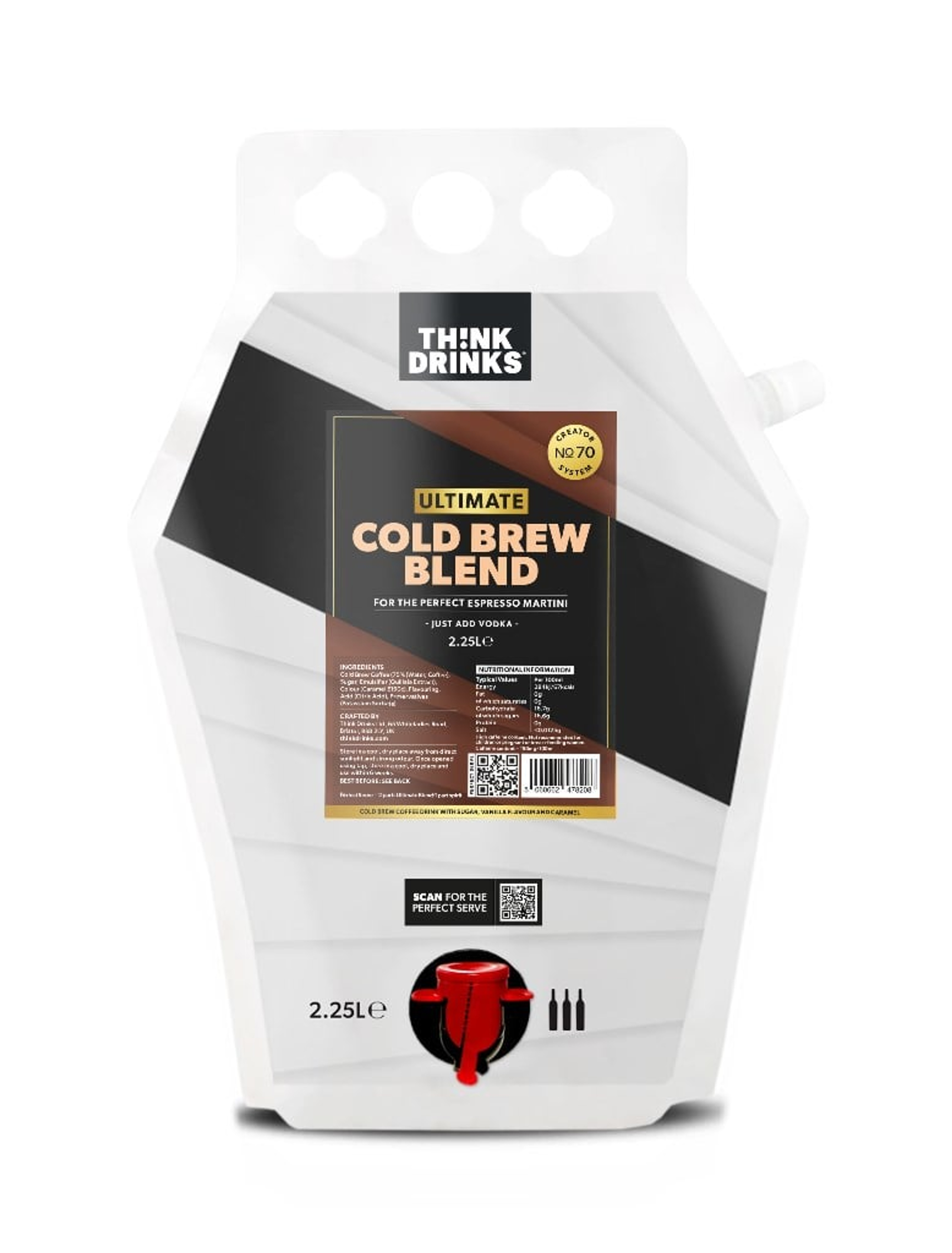 Think Drinks - Ultimate Cold Brew Blend (2 x 2.25L) 450cl
