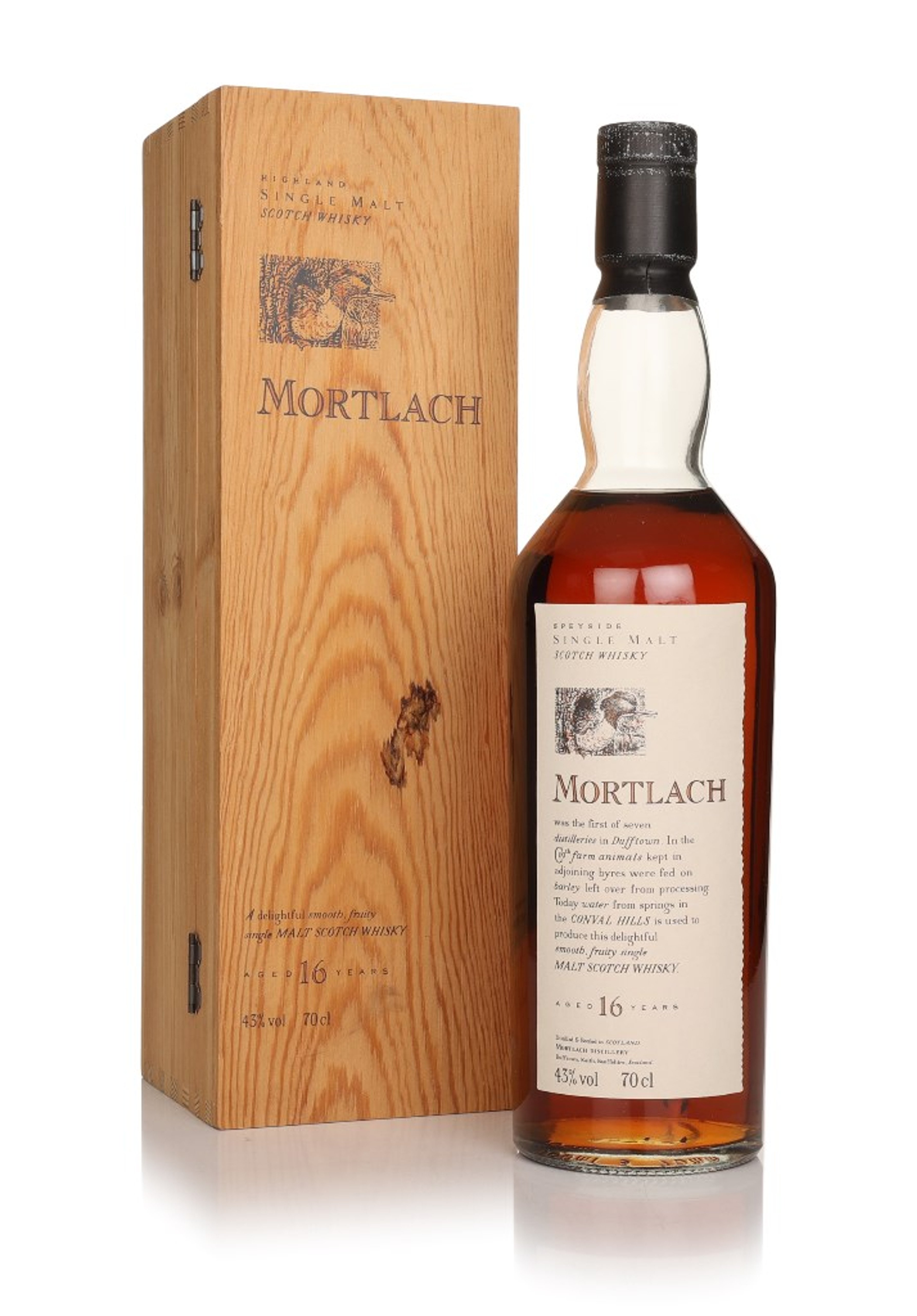 Mortlach 16 Year Old - Flora and Fauna (with Wooden Box) 70cl