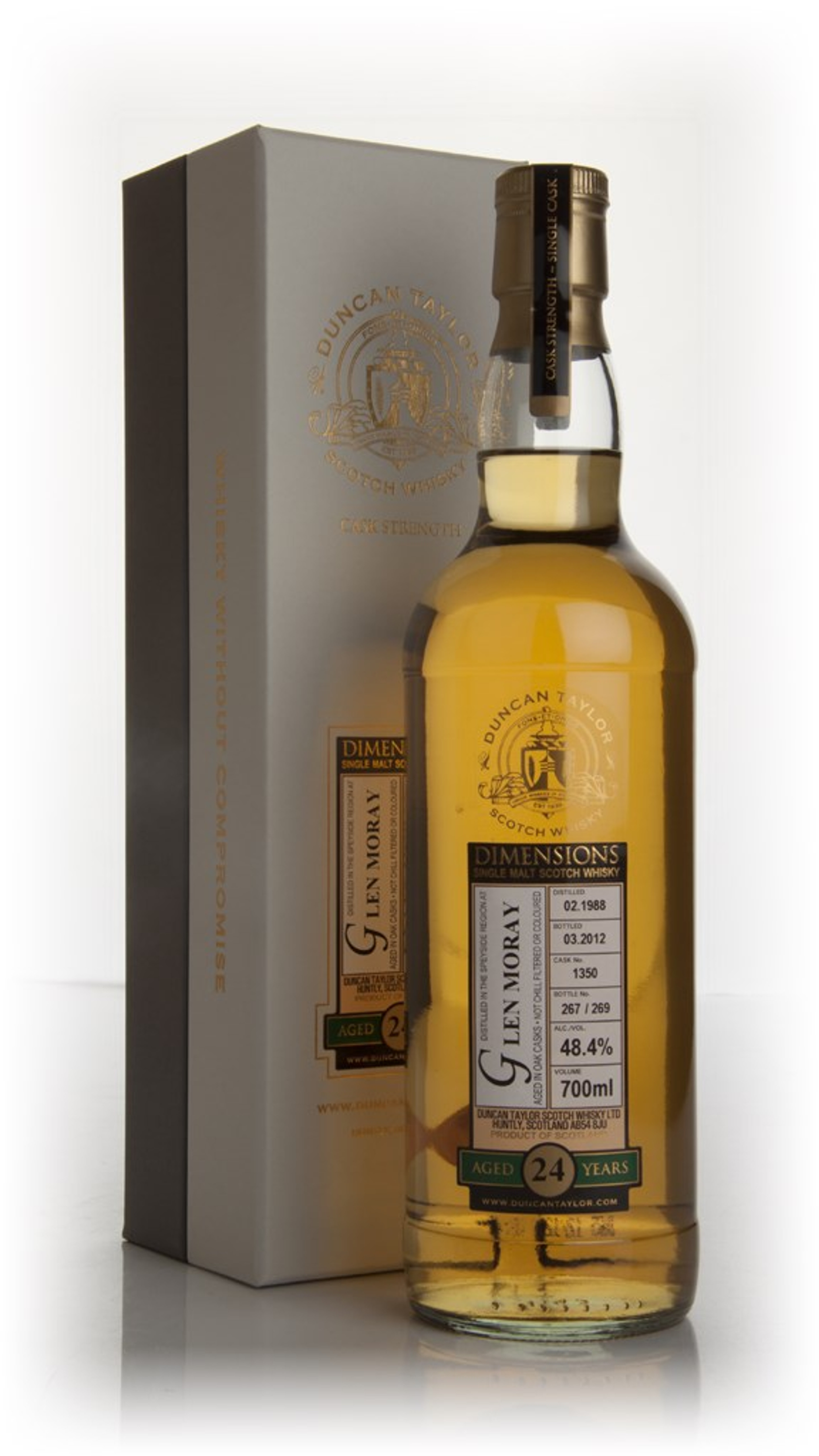 Glen Moray 24 Year Old 1988 - Dimensions (Duncan Taylor) 70cl