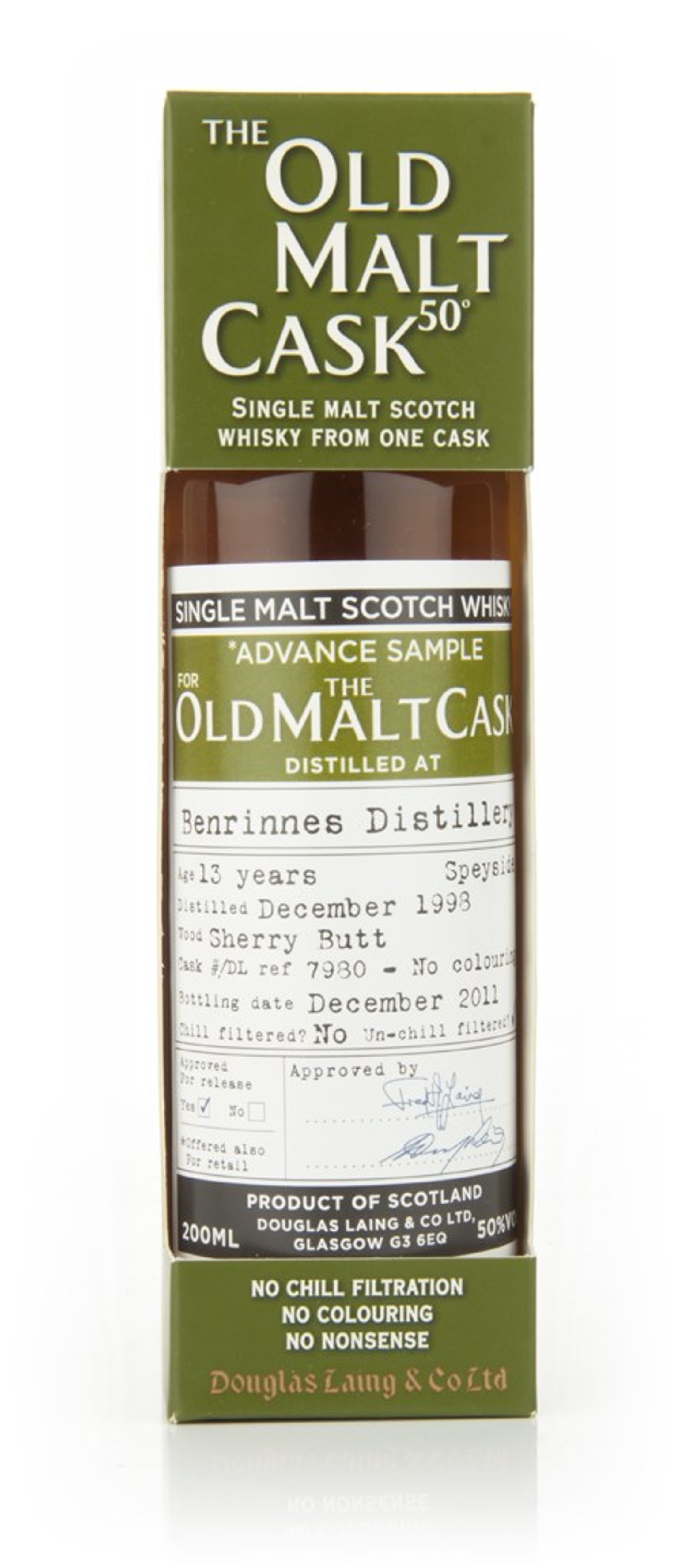 Benrinnes 13 Year Old 1998 - Old Malt Cask  (Douglas Laing) 20cl