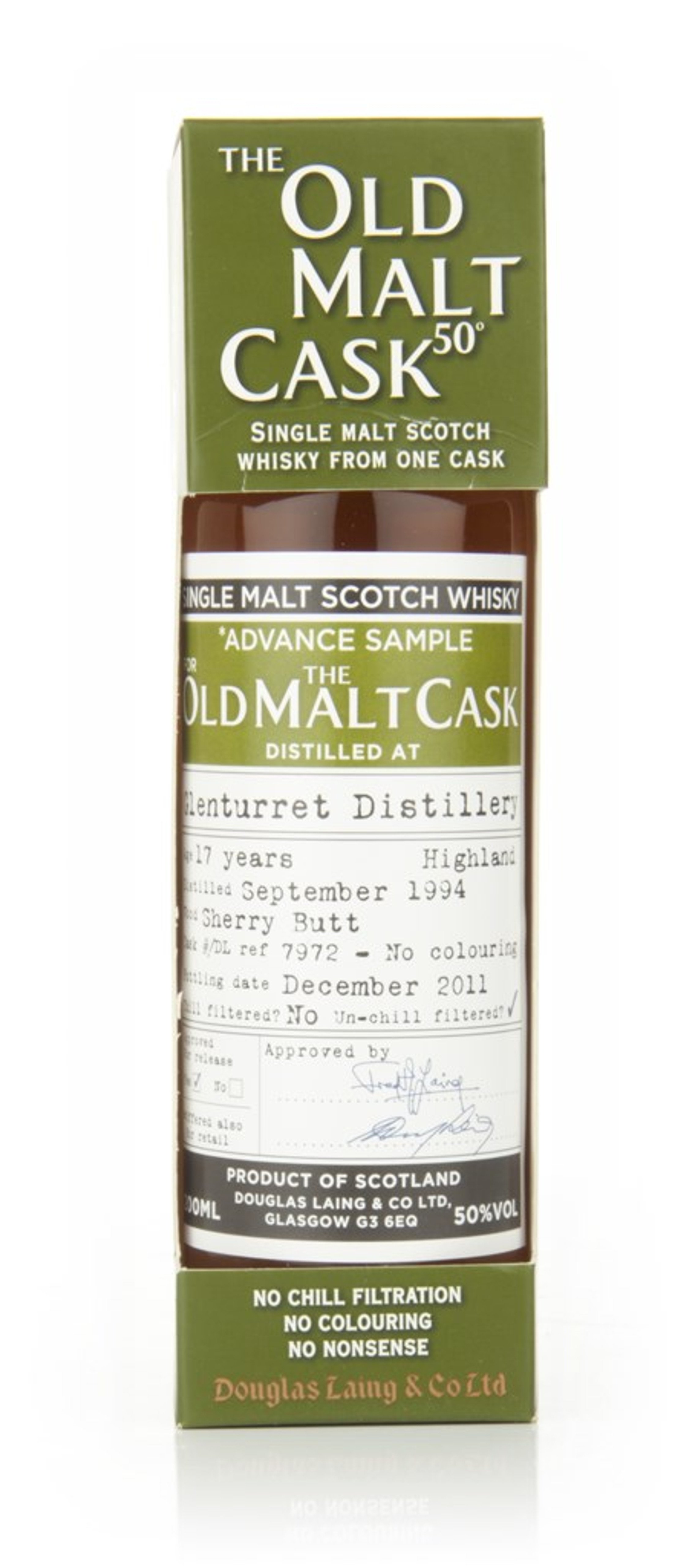 Glenturret 17 Year Old 1994 - Old Malt Cask  20cl (Douglas Laing)