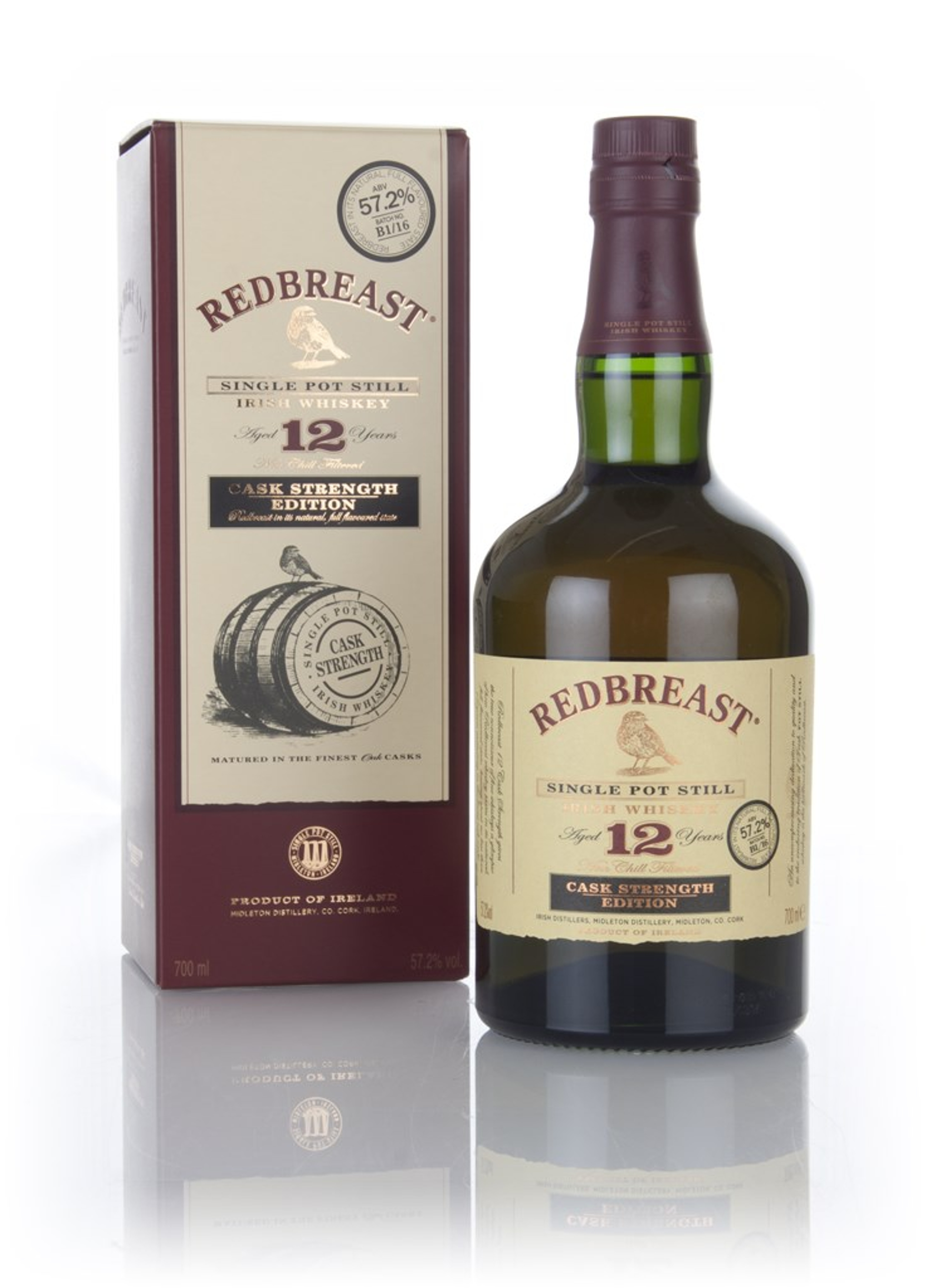 Redbreast 12 Year Old Cask Strength - Batch B1/23 Batch B1/16