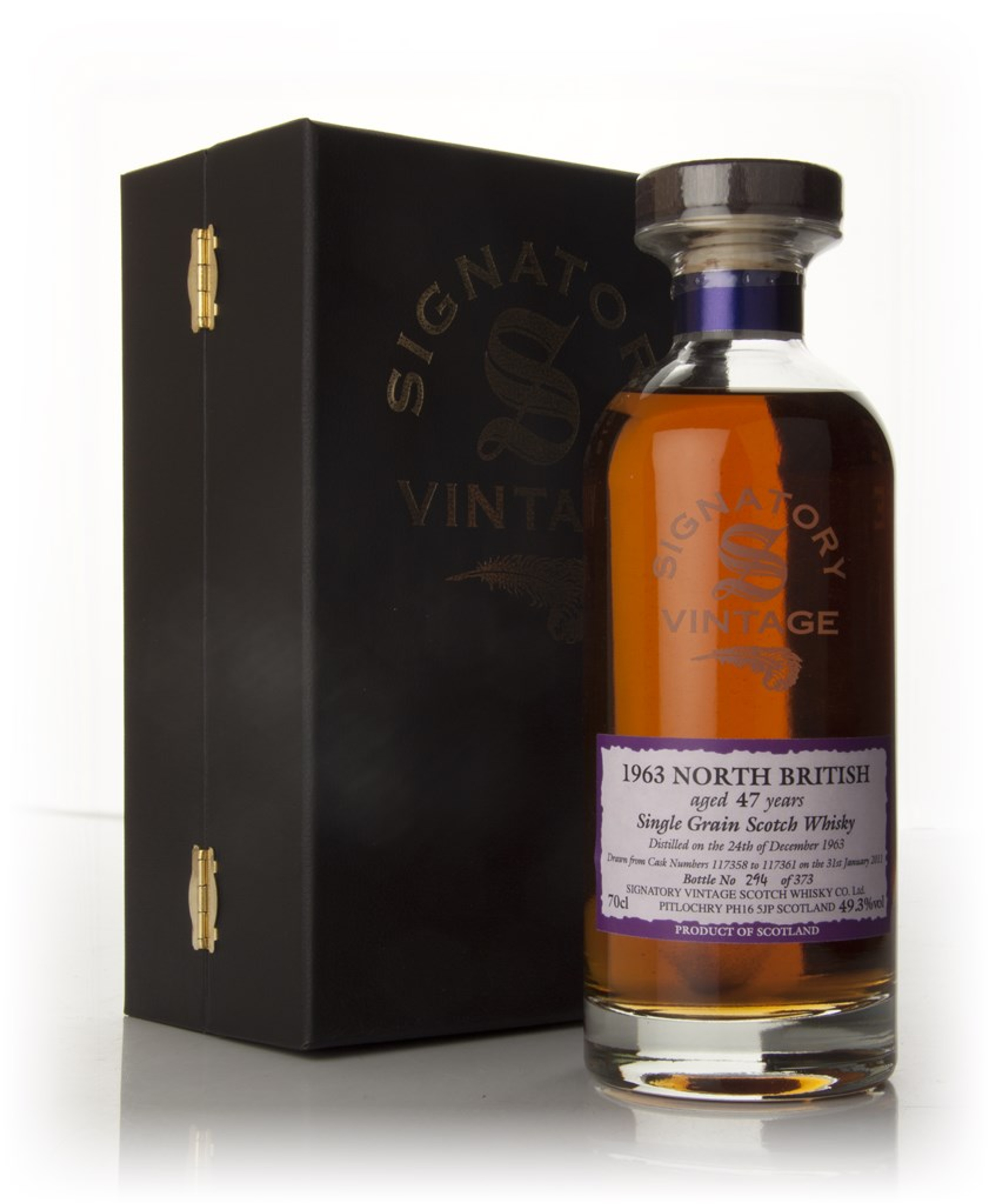 North British 47 Year Old 1963 - Rare And Very Old - Ibisco Decanter and Certificate Box (Signatory) 70cl