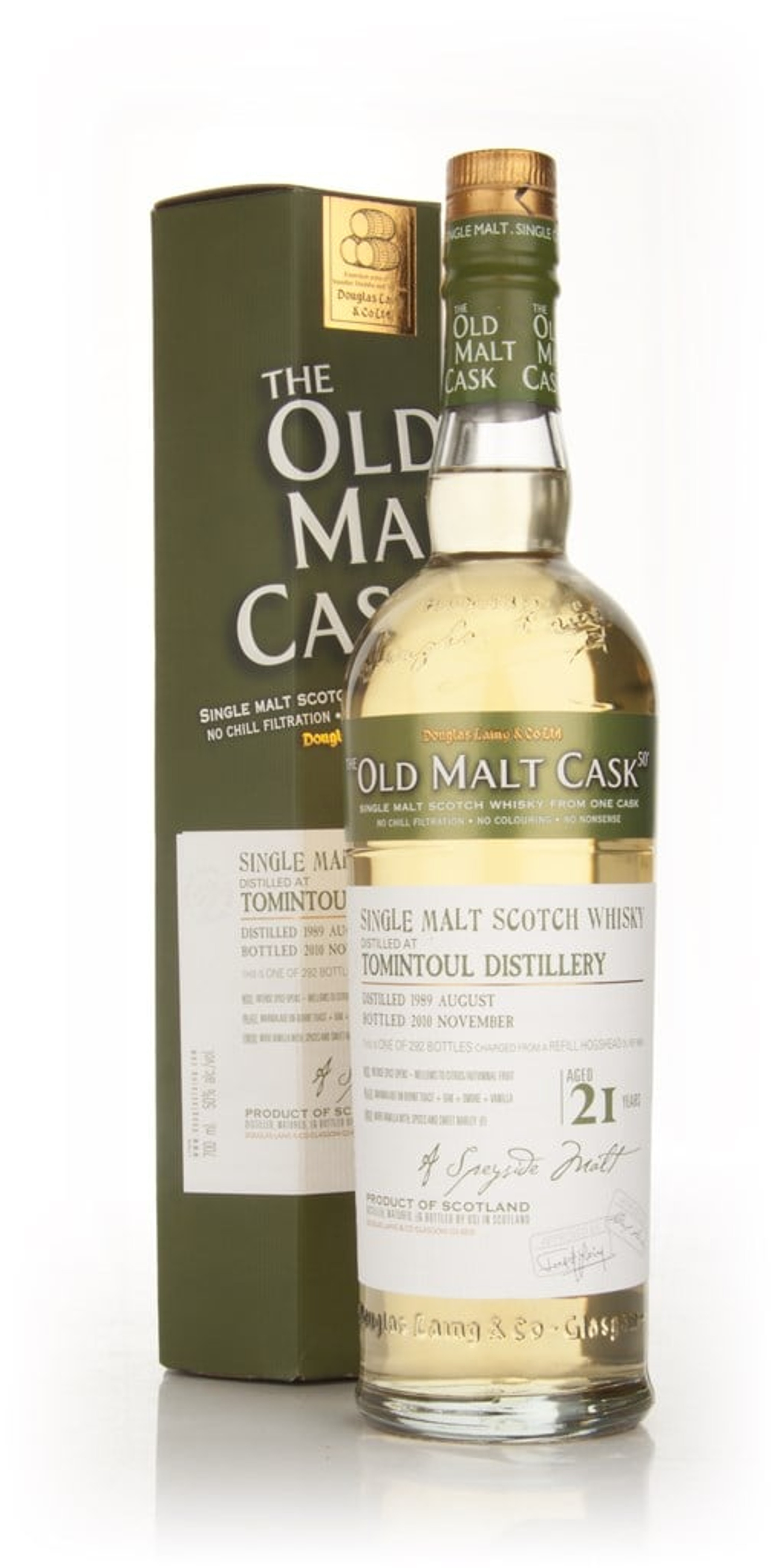 Tomintoul 21 Year Old 1989 Cask 6845 - Old Malt Cask (Douglas Laing)  70cl