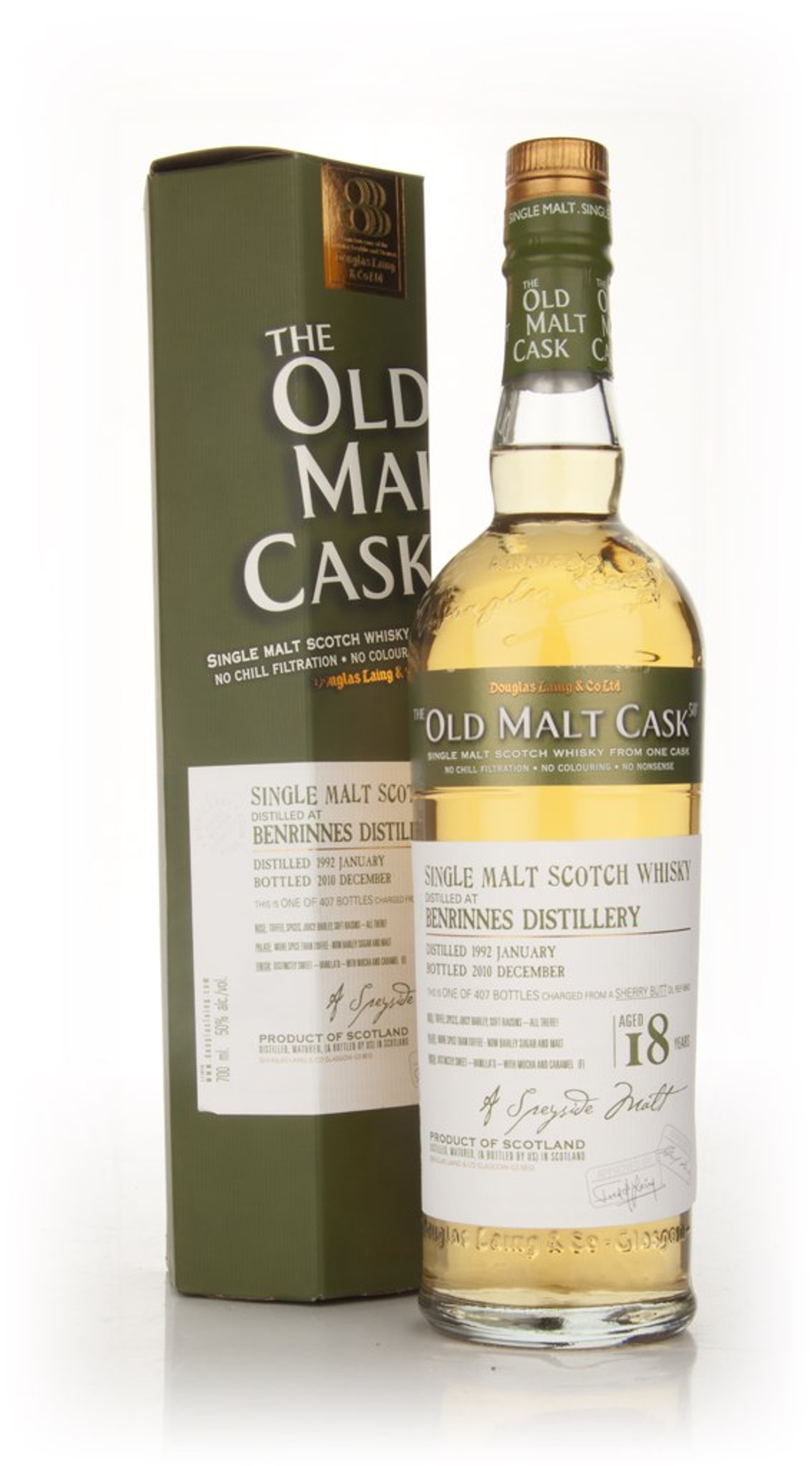Benrinnes 18 Year Old 1992 - Old Malt Cask (Douglas Laing)  70cl