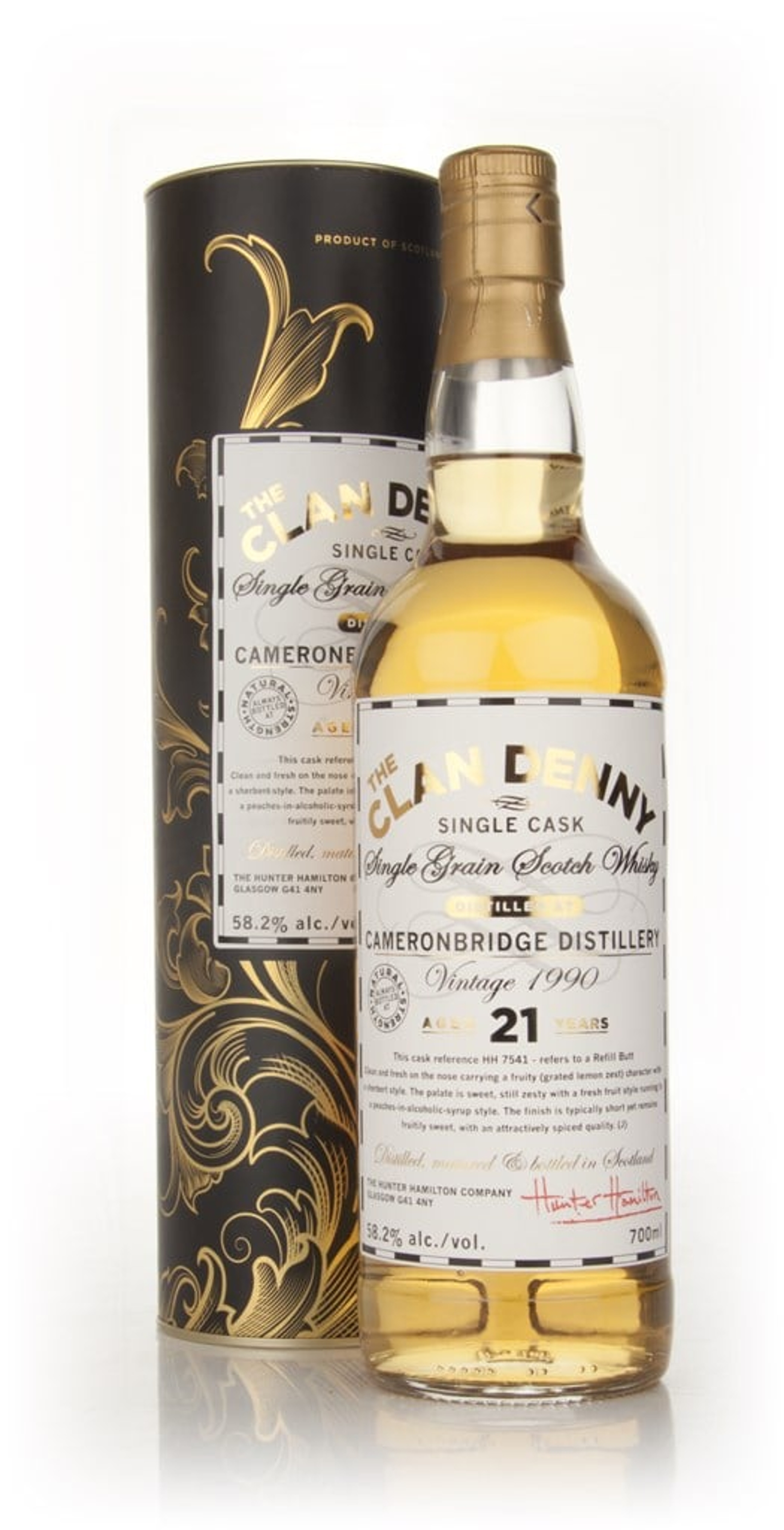Cameronbridge 21 Year Old 1990 - The Clan Denny (Douglas Laing) 70cl