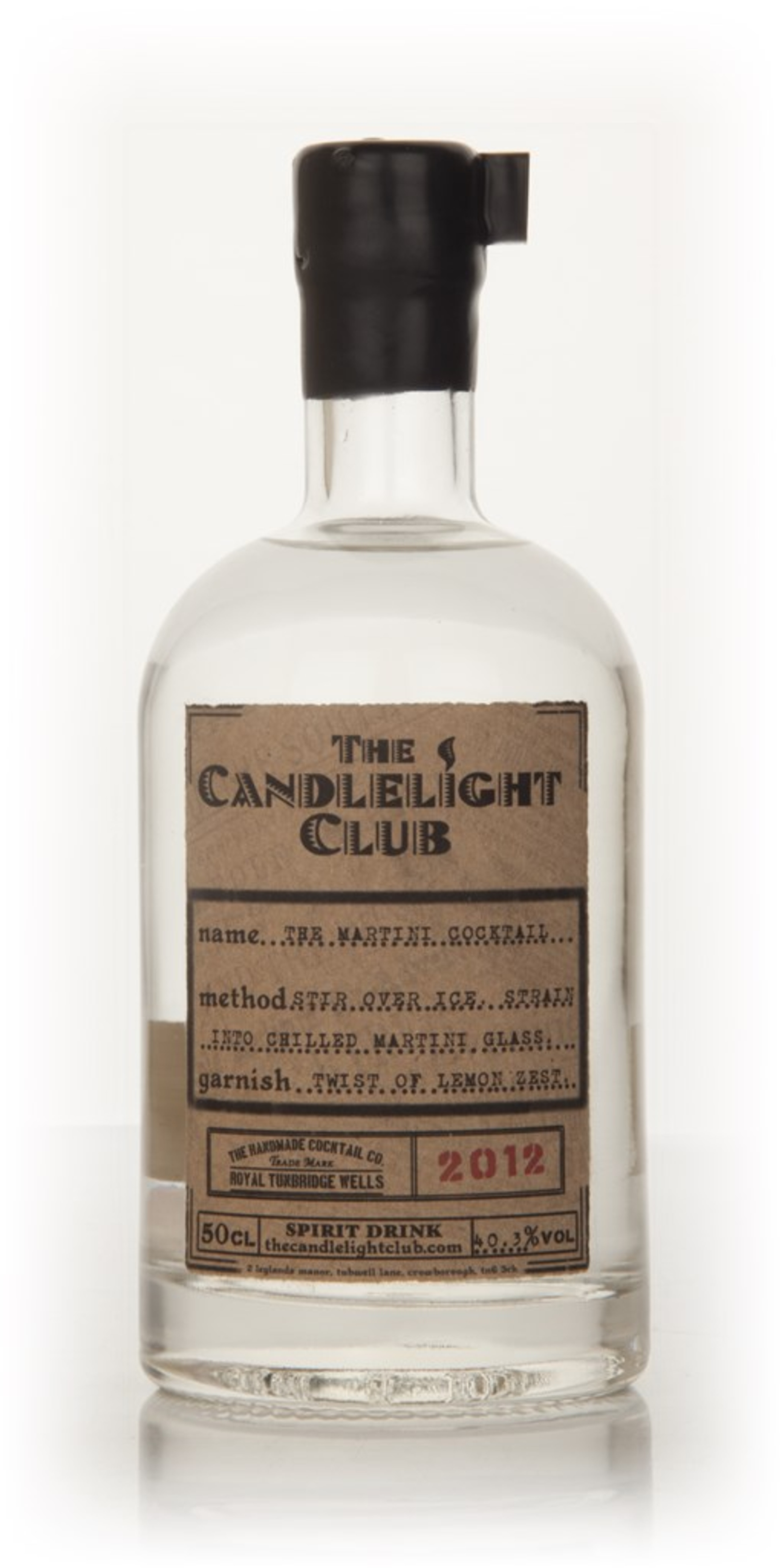 The Martini Cocktail - The CandleLight Club 50cl