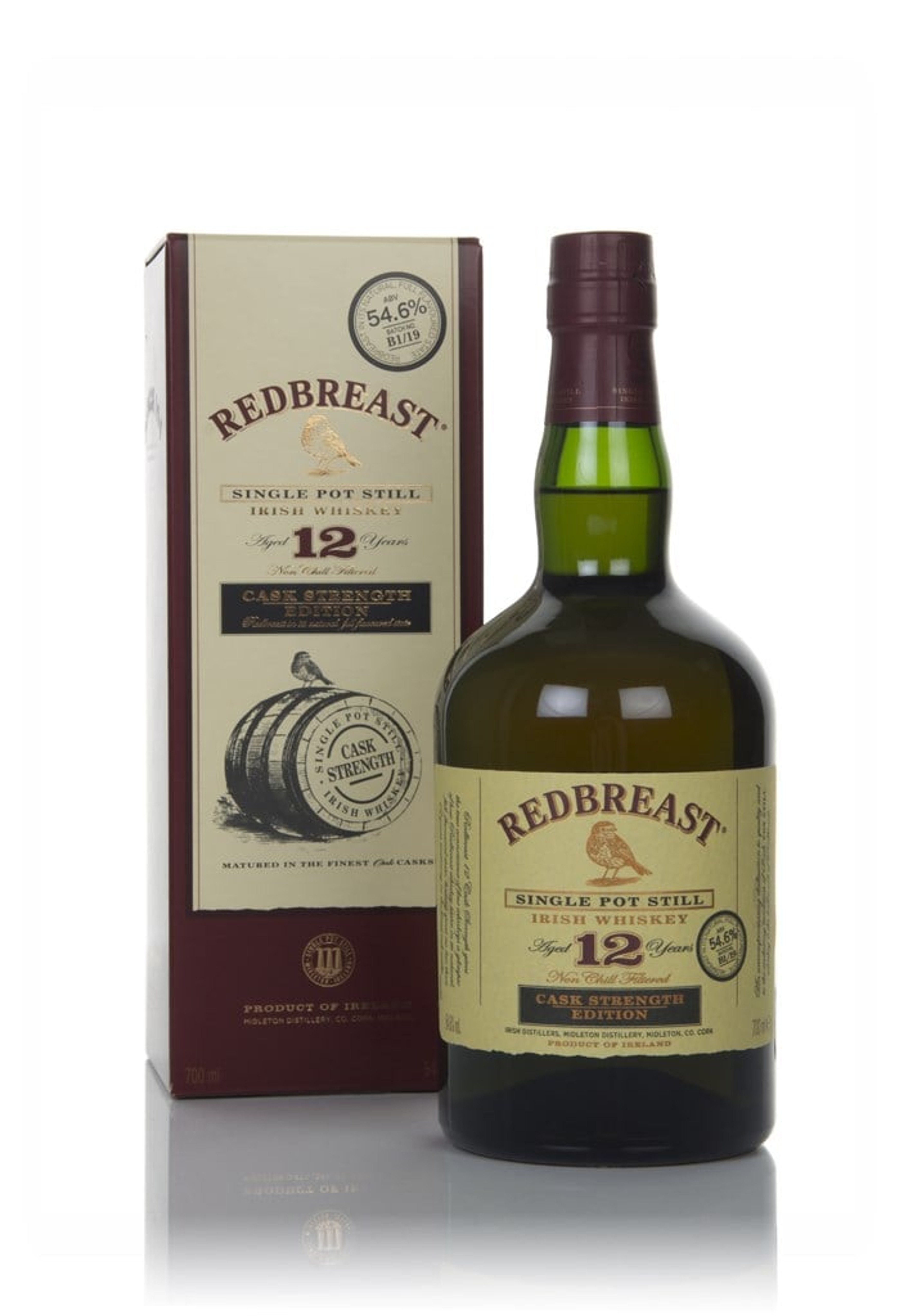 Redbreast 12 Year Old Cask Strength - Batch B1/23 Batch B1/19