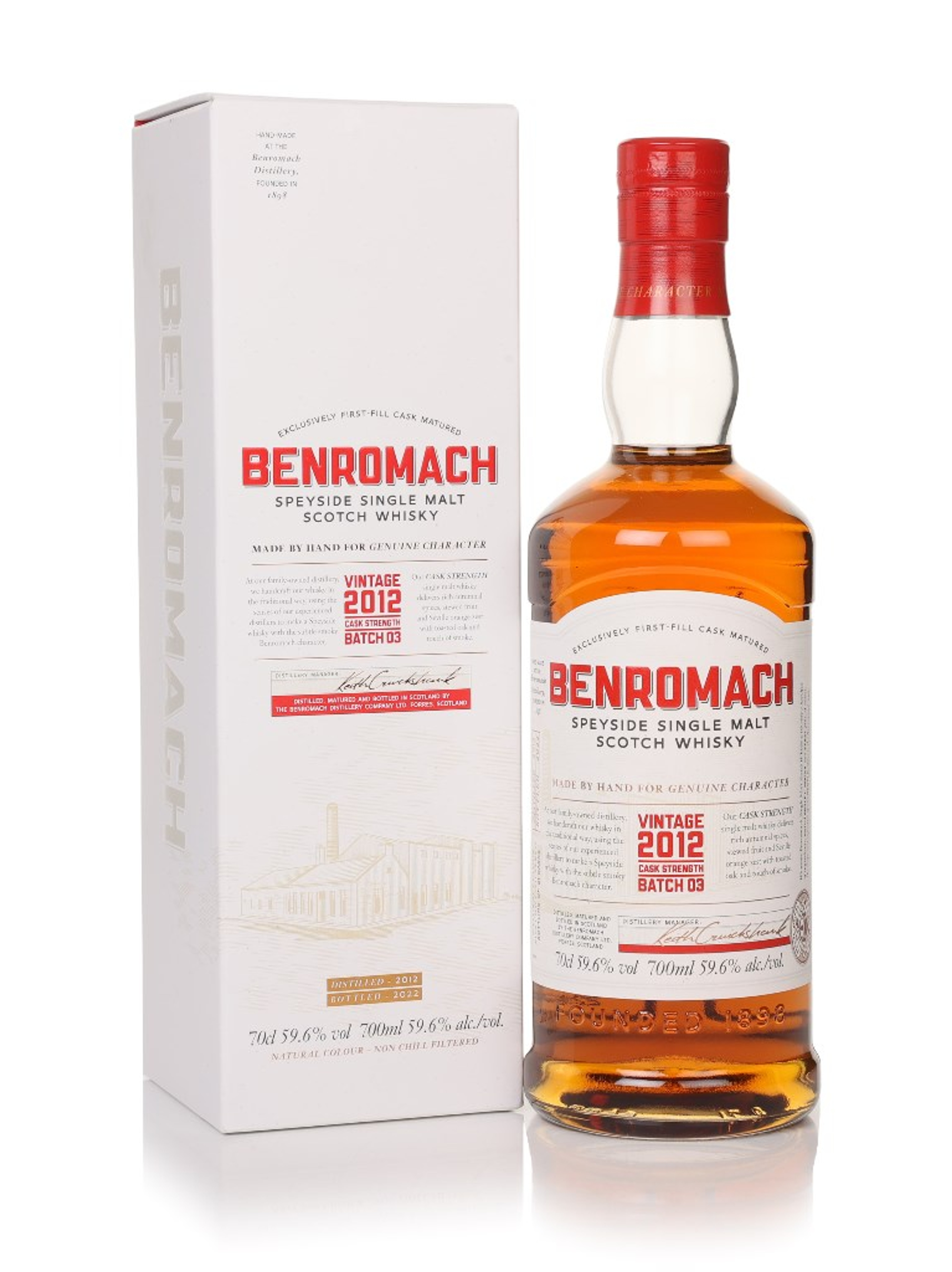 Benromach Cask Strength Vintage 2014 (bottled 2024) - Batch 03 2012 (bottled 2022) Batch 03