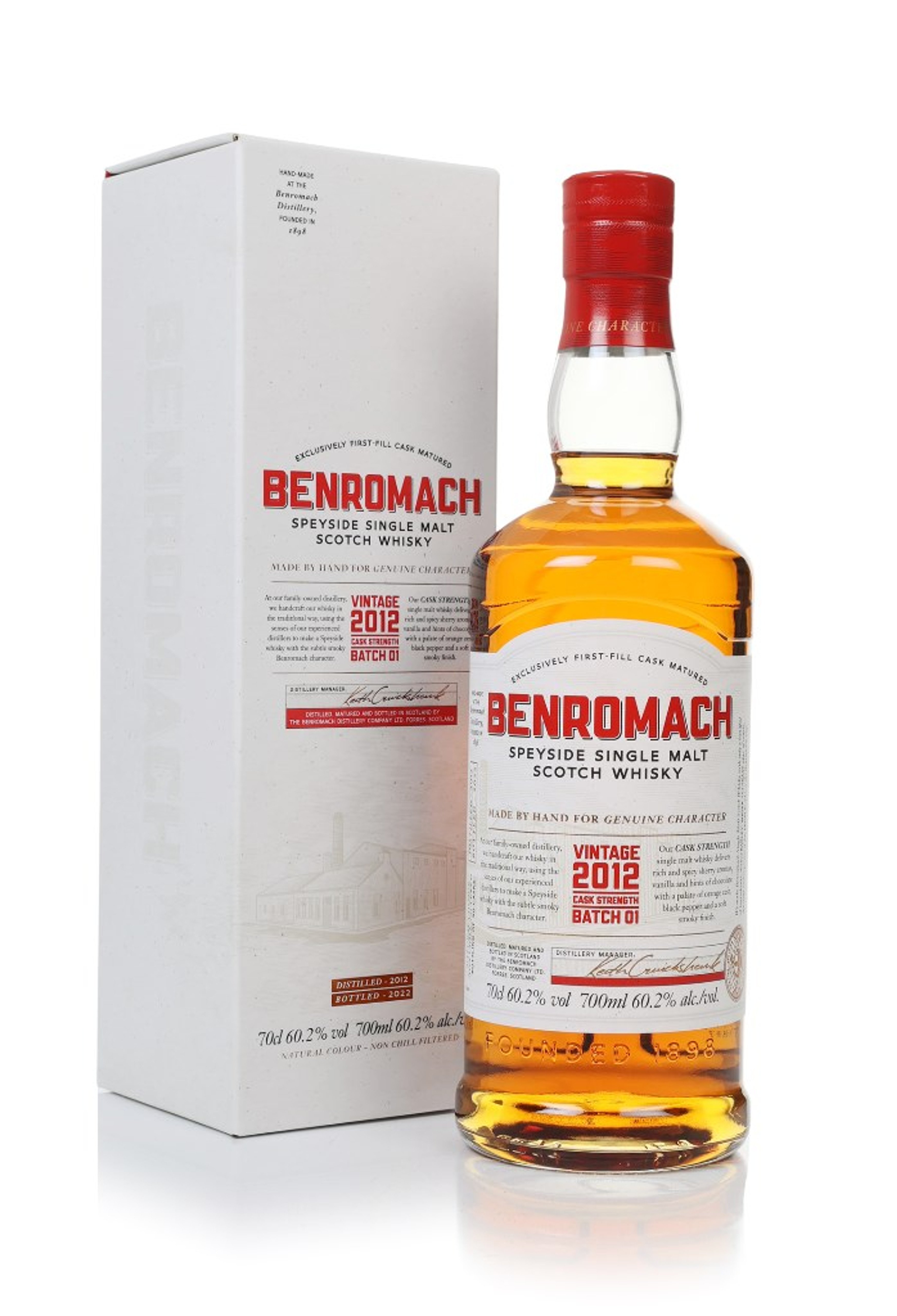 Benromach Cask Strength Vintage 2014 (bottled 2024) - Batch 03 2012 (bottled 2022) Batch 01