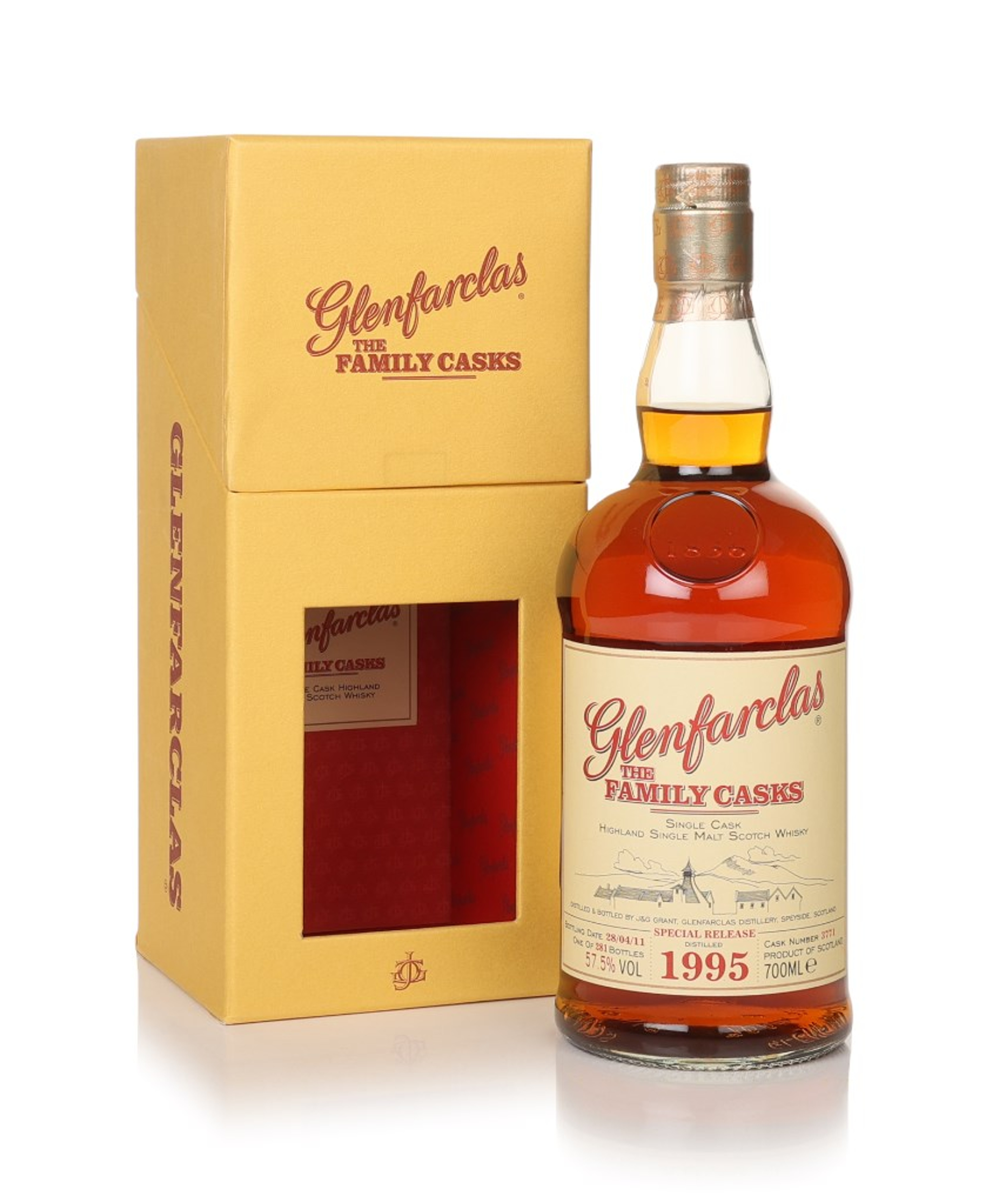 Glenfarclas 1995 (cask 3771) - Family Cask 2011 Release 70cl