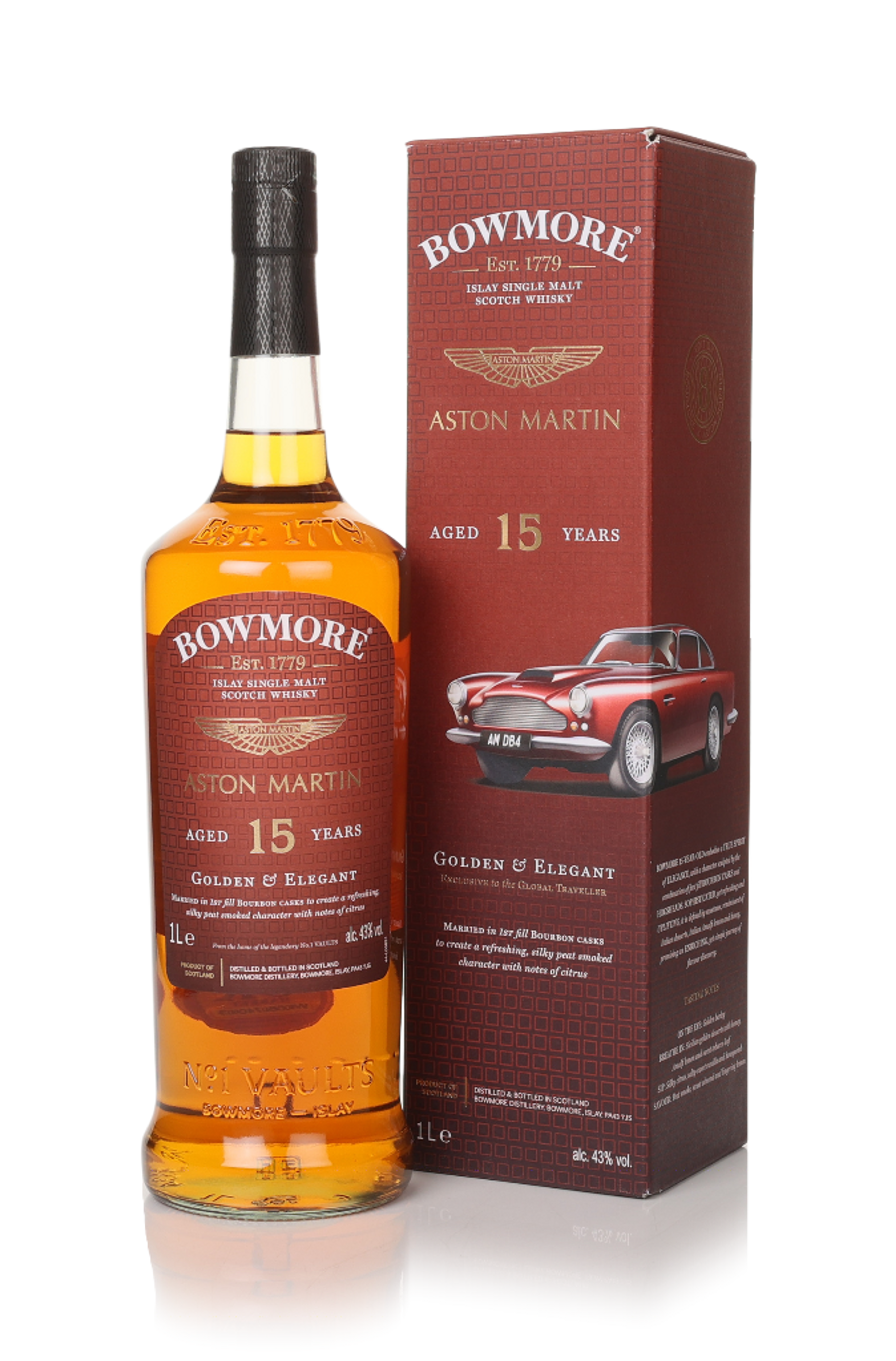 Bowmore 15 Year Old Golden & Elegant - Aston Martin Edition