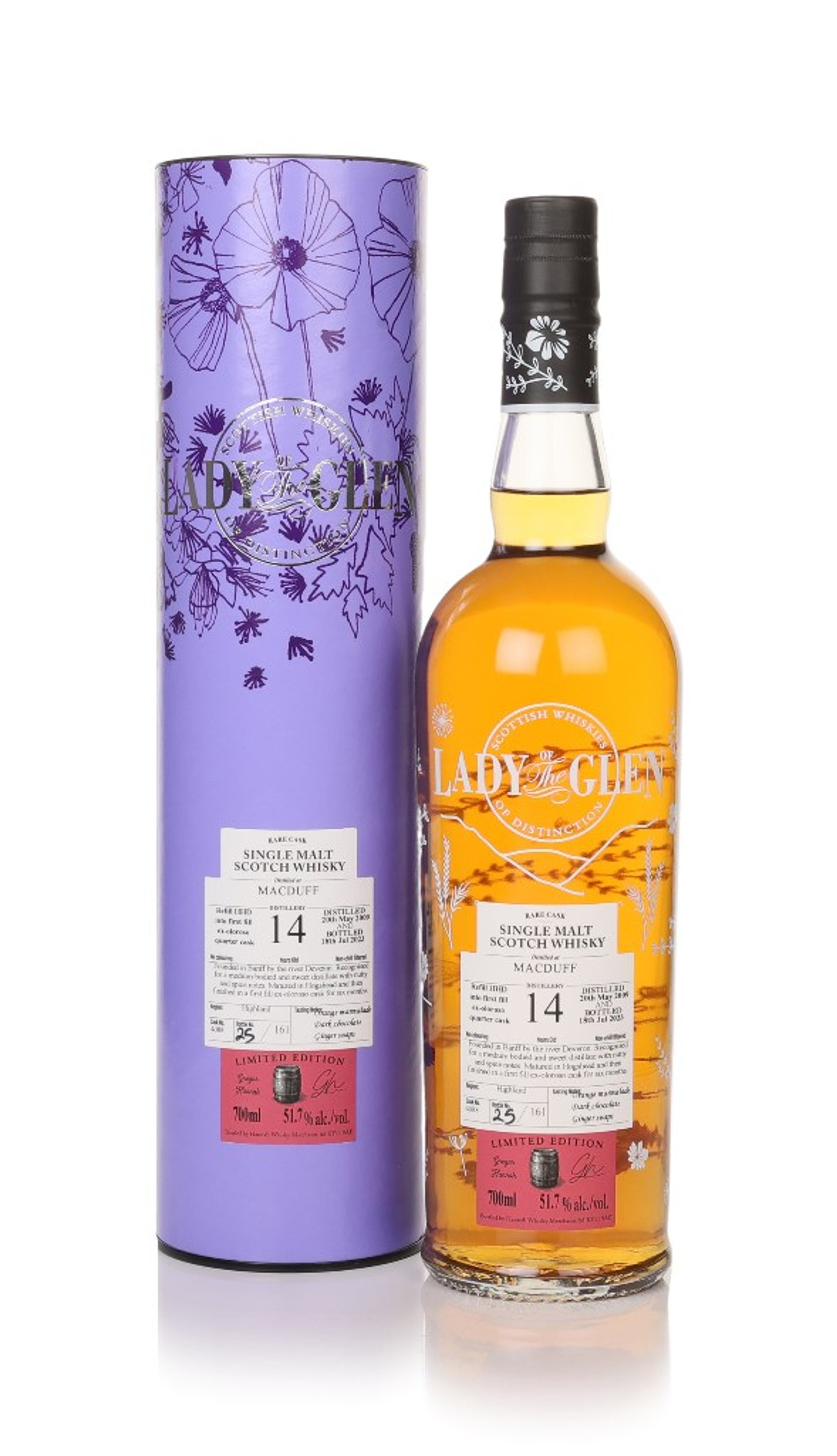 Macduff 14 Year Old 2009 (cask 4088) - Lady of the Glen (Hannah Whisky Merchants) 70cl