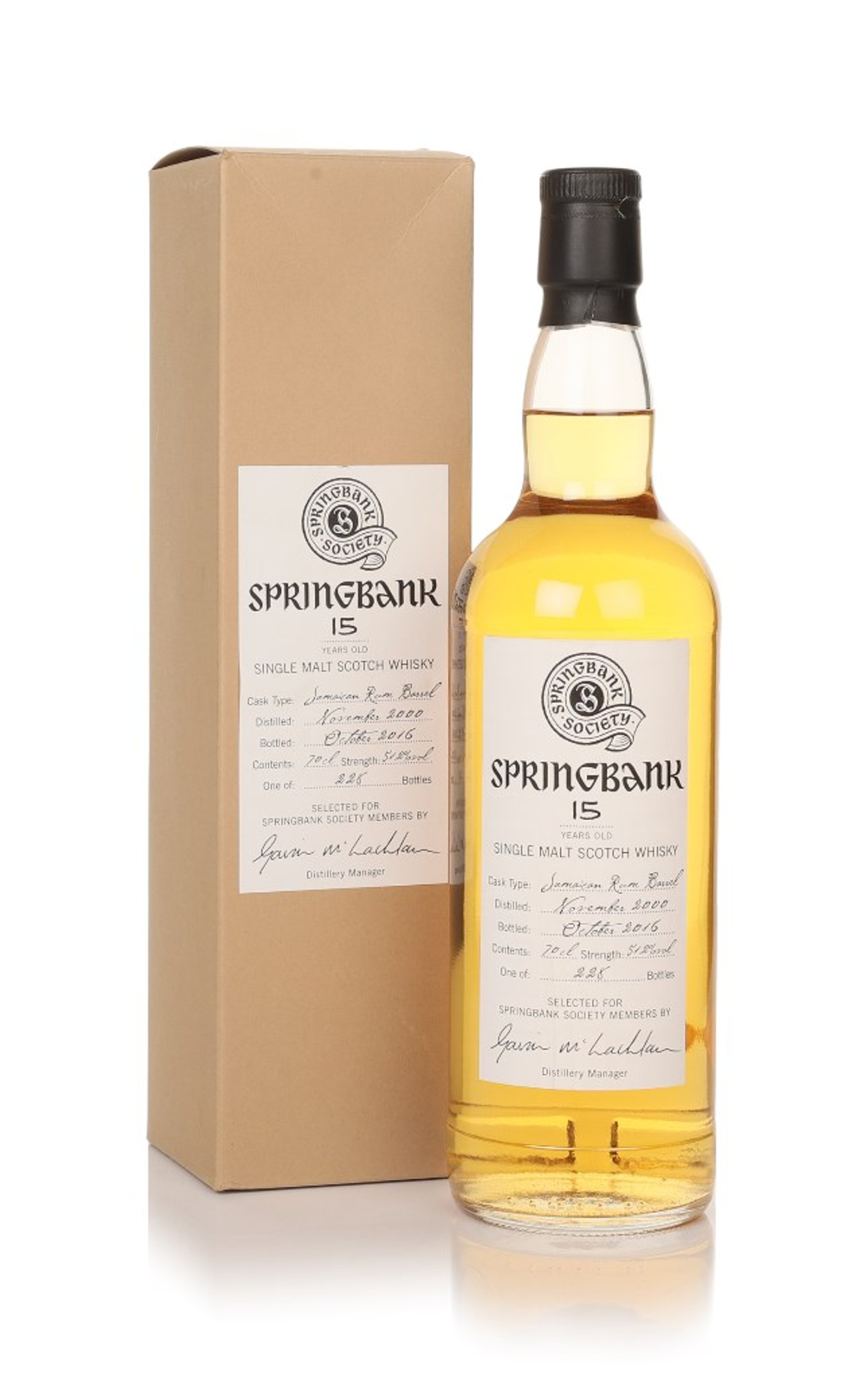 Springbank 15 Year Old 2000 - Springbank Society 70cl