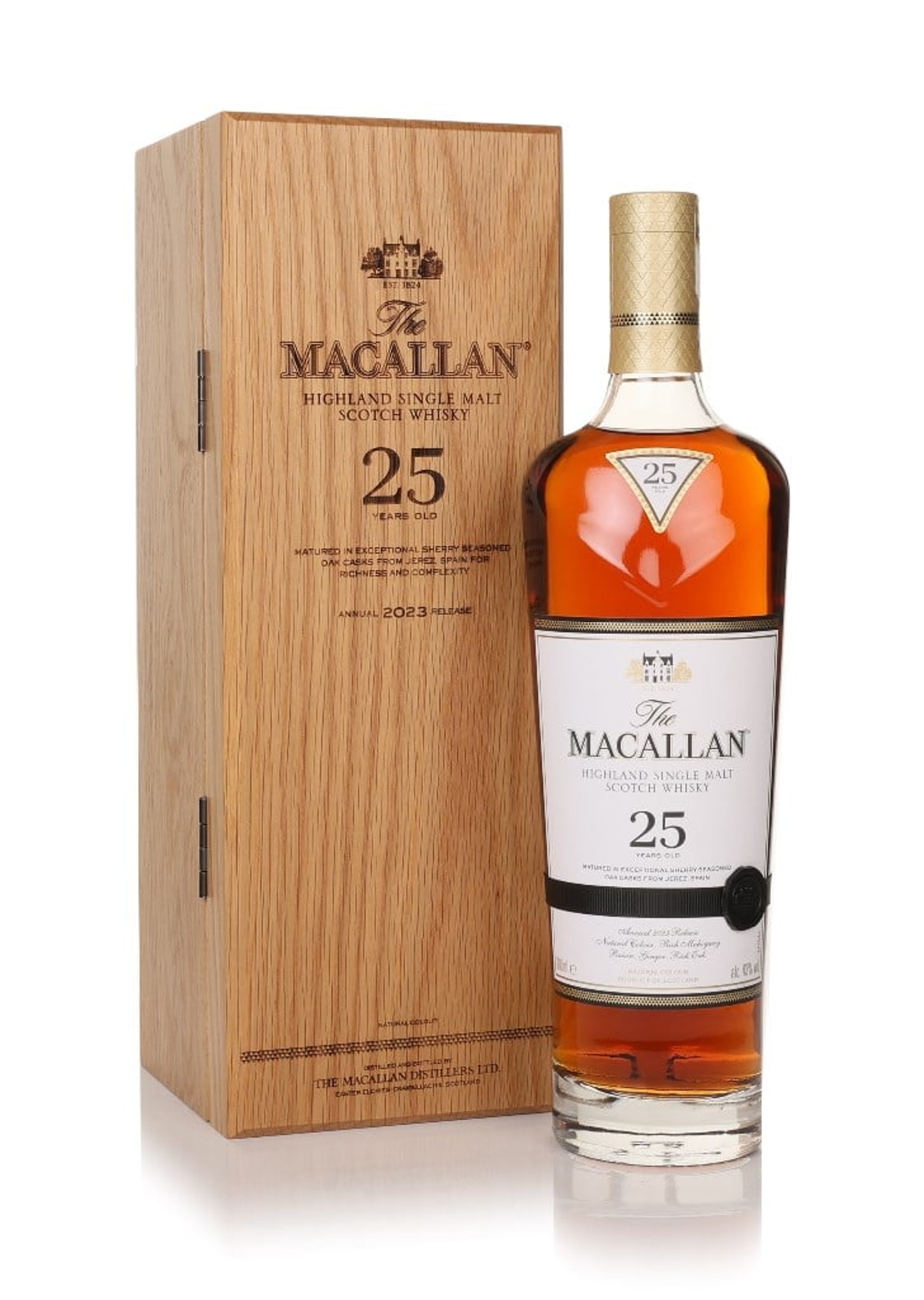 The Macallan 25 Year Old Sherry Oak (2023 Release) 70cl