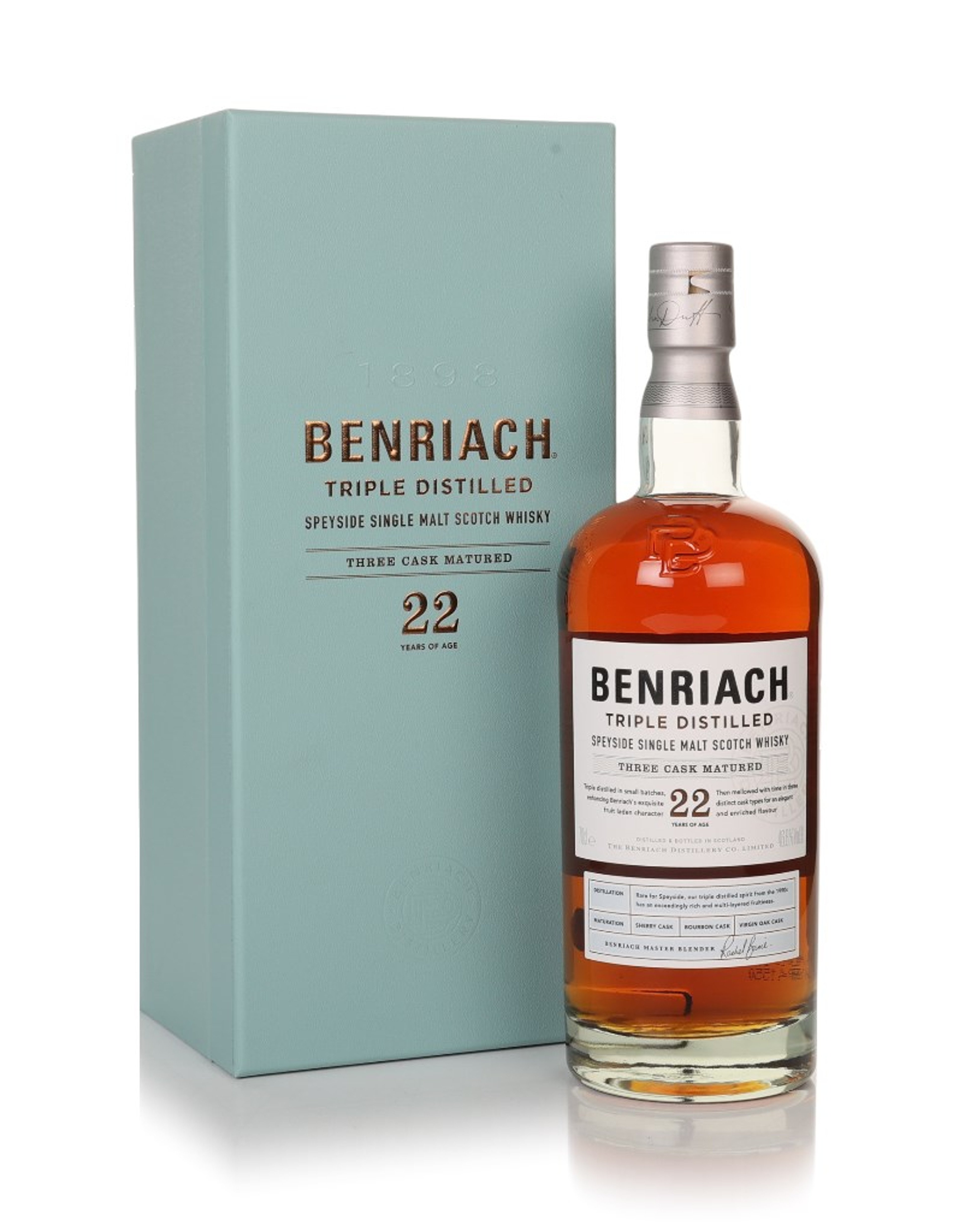 Benriach 22 Year Old Triple Distilled 70cl