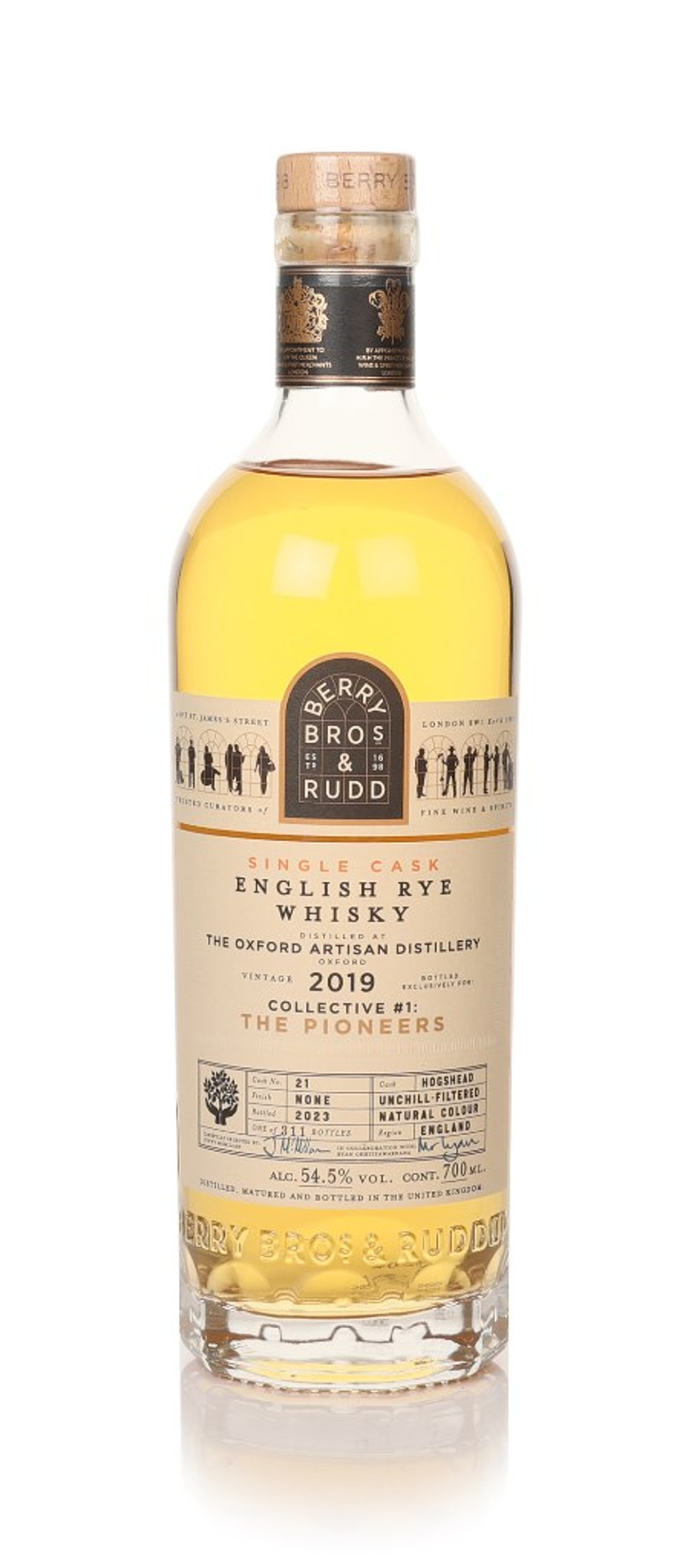 The Oxford Artisan Distillery 2019 (bottled 2023) (cask 21) - Collective #1: The Pioneers (Berry Bros. & Rudd) 70cl