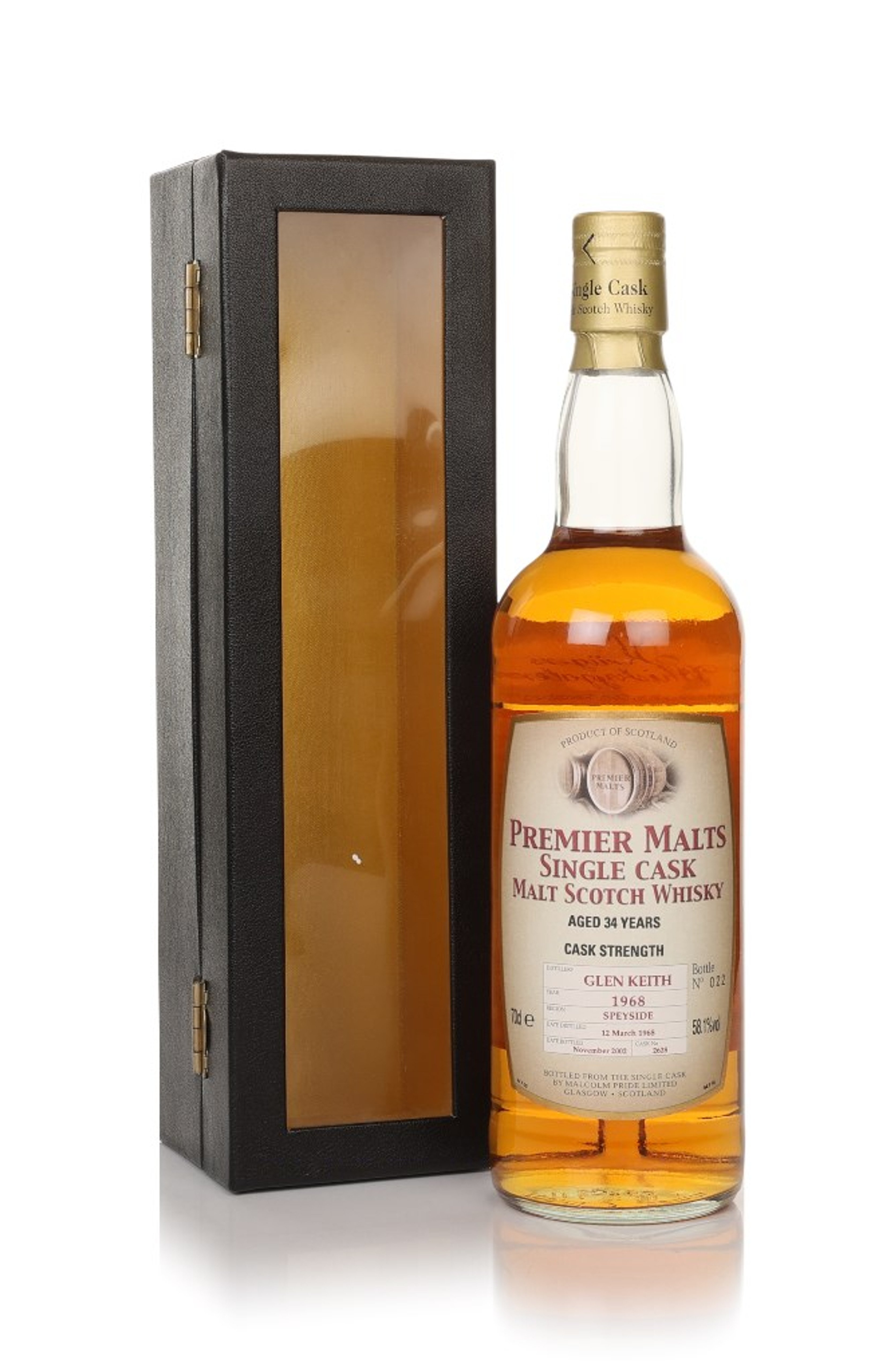 Glen Keith 34 Year Old 1968 Premier Malts 70cl