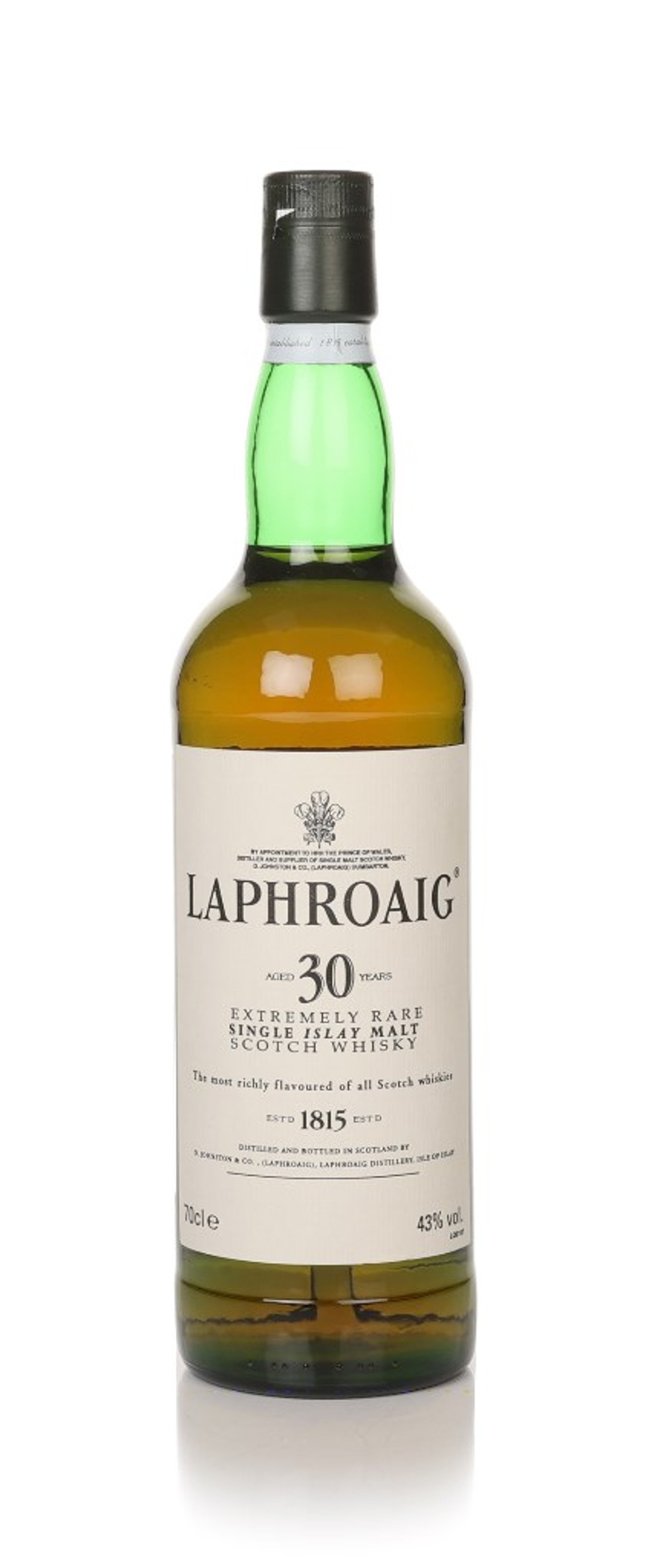Laphroaig 30 Year Old (43%) - 2000s (without Presentation Box) 70cl