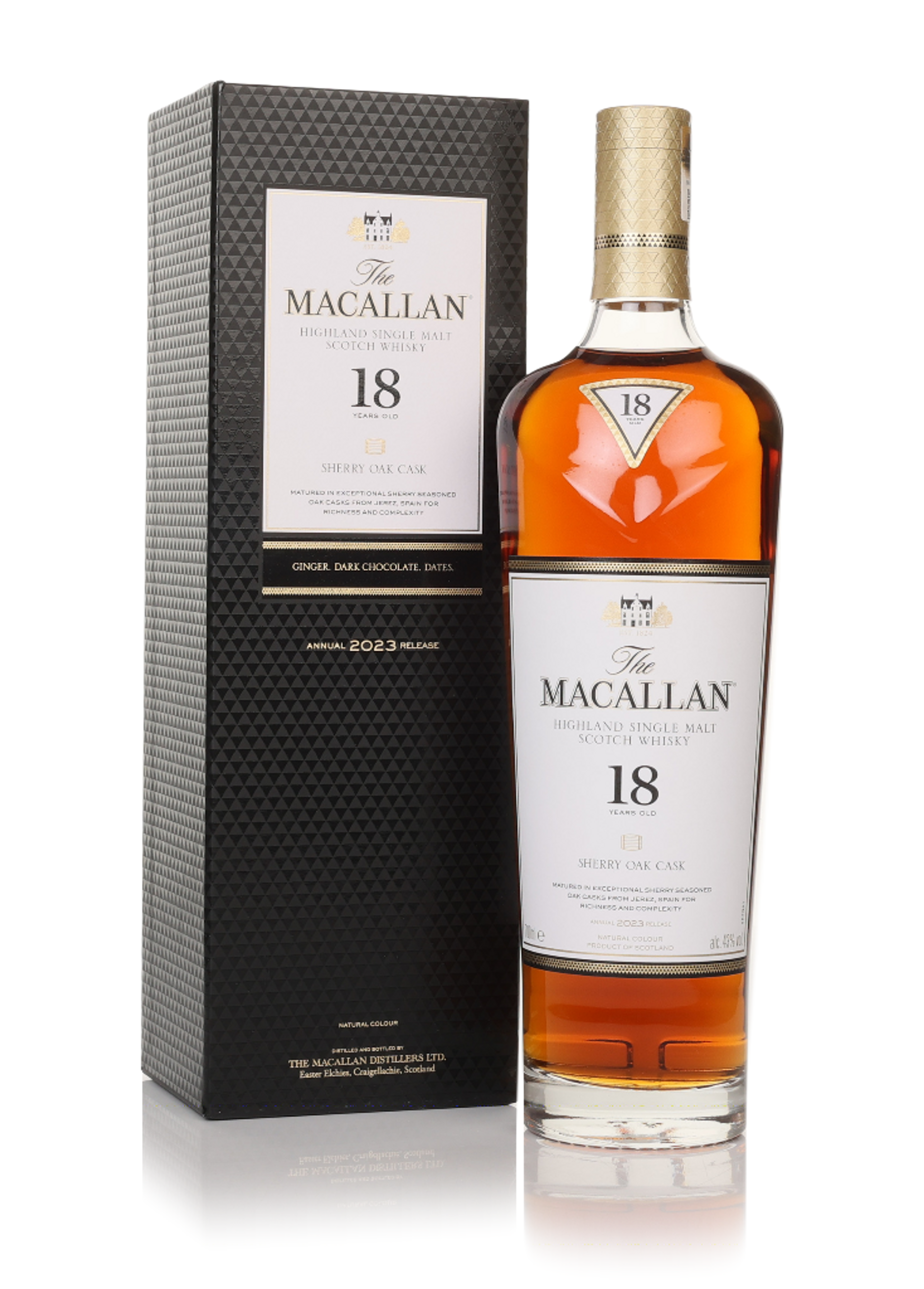 The Macallan 18 Year Old Sherry Oak (2023 Release) 70cl