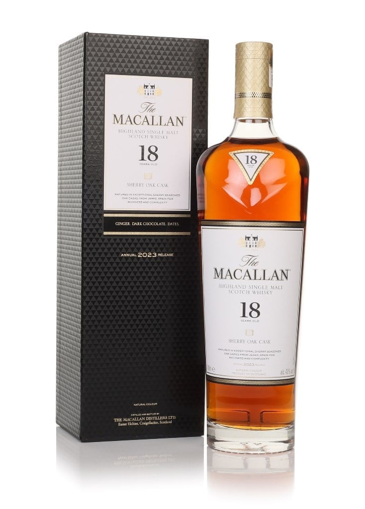 The Macallan 18 Year Old Sherry Oak (2023 Release) 70cl