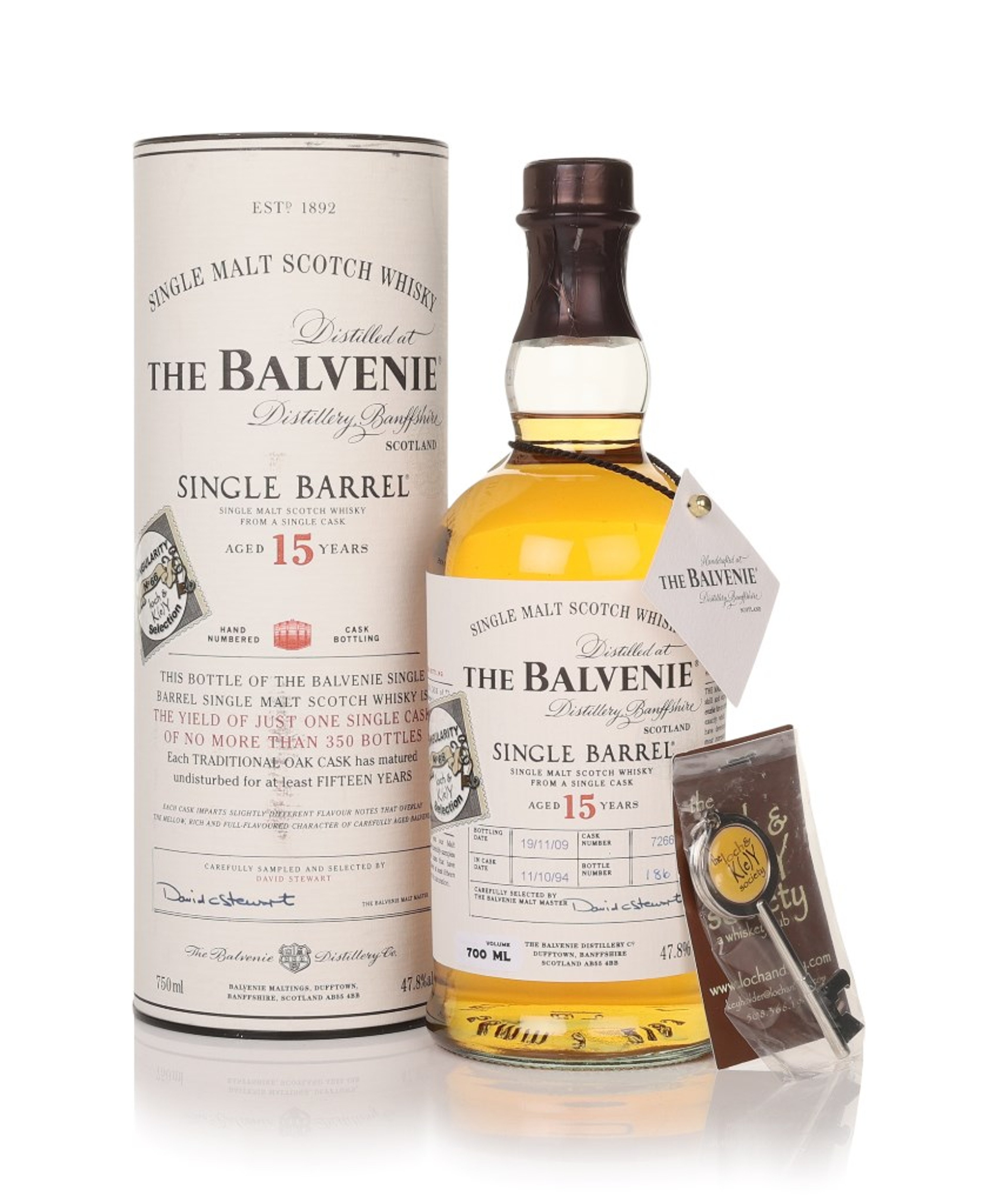 Balvenie 15 Year Old 1994 (cask 7266) Single Barrel - Loch & Key 70cl