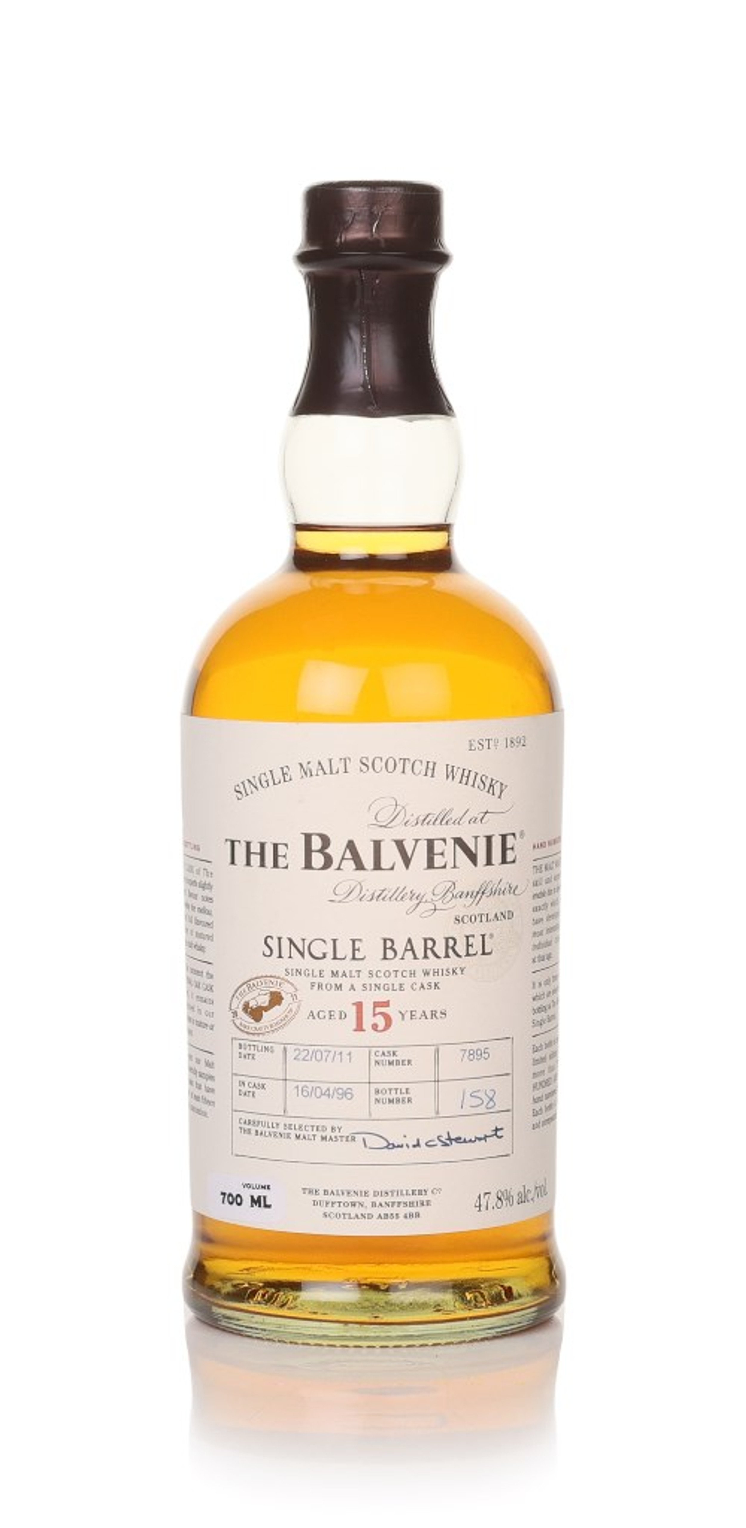 Balvenie 15 Year Old 1996 (cask 7895) Single Barrel - Rare Craft Roadshow 70cl