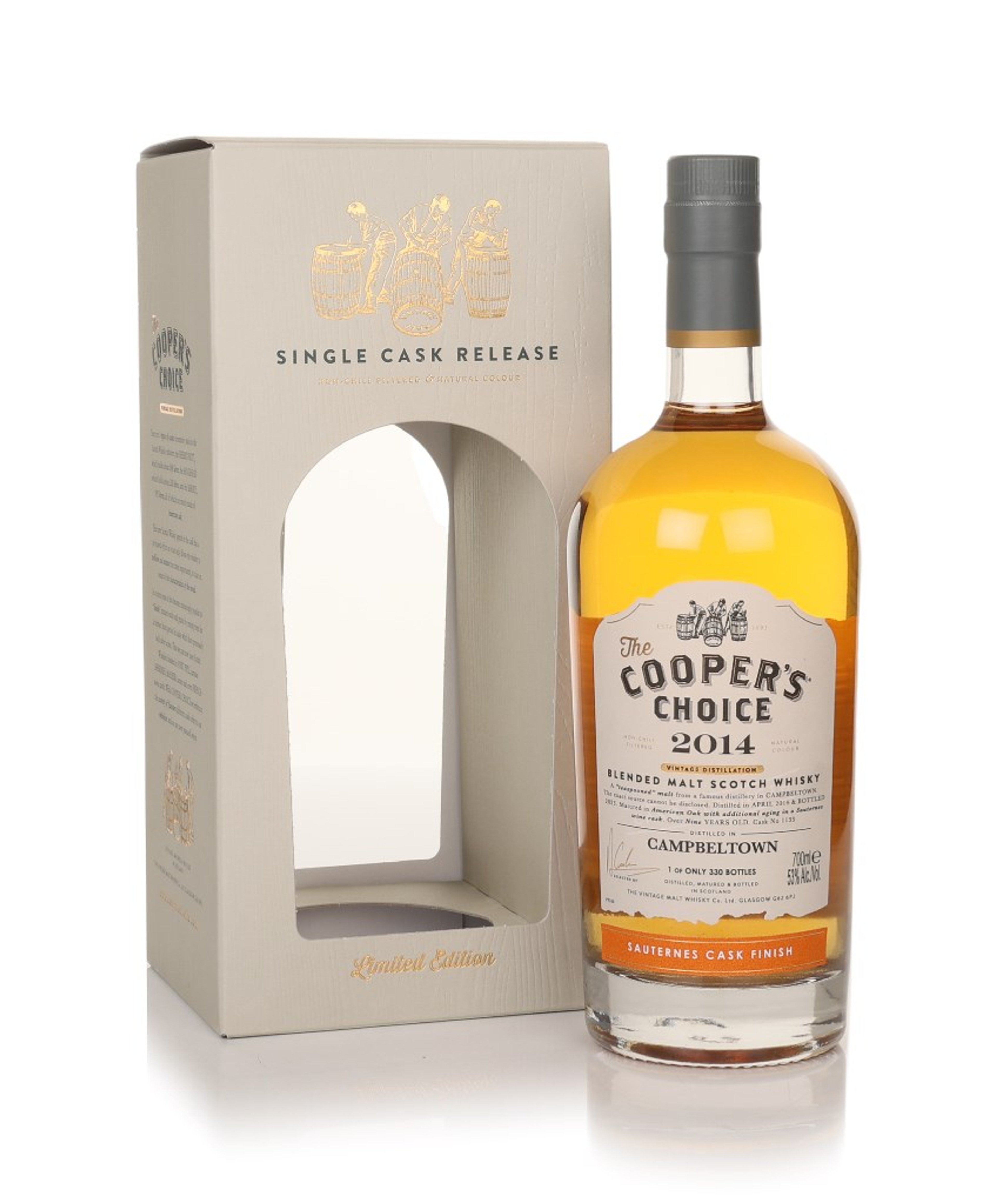 Campbeltown 9 Year Old 2014 (cask 1133) - The Cooper's Choice (The Vintage Malt Whisky Co.) 70cl