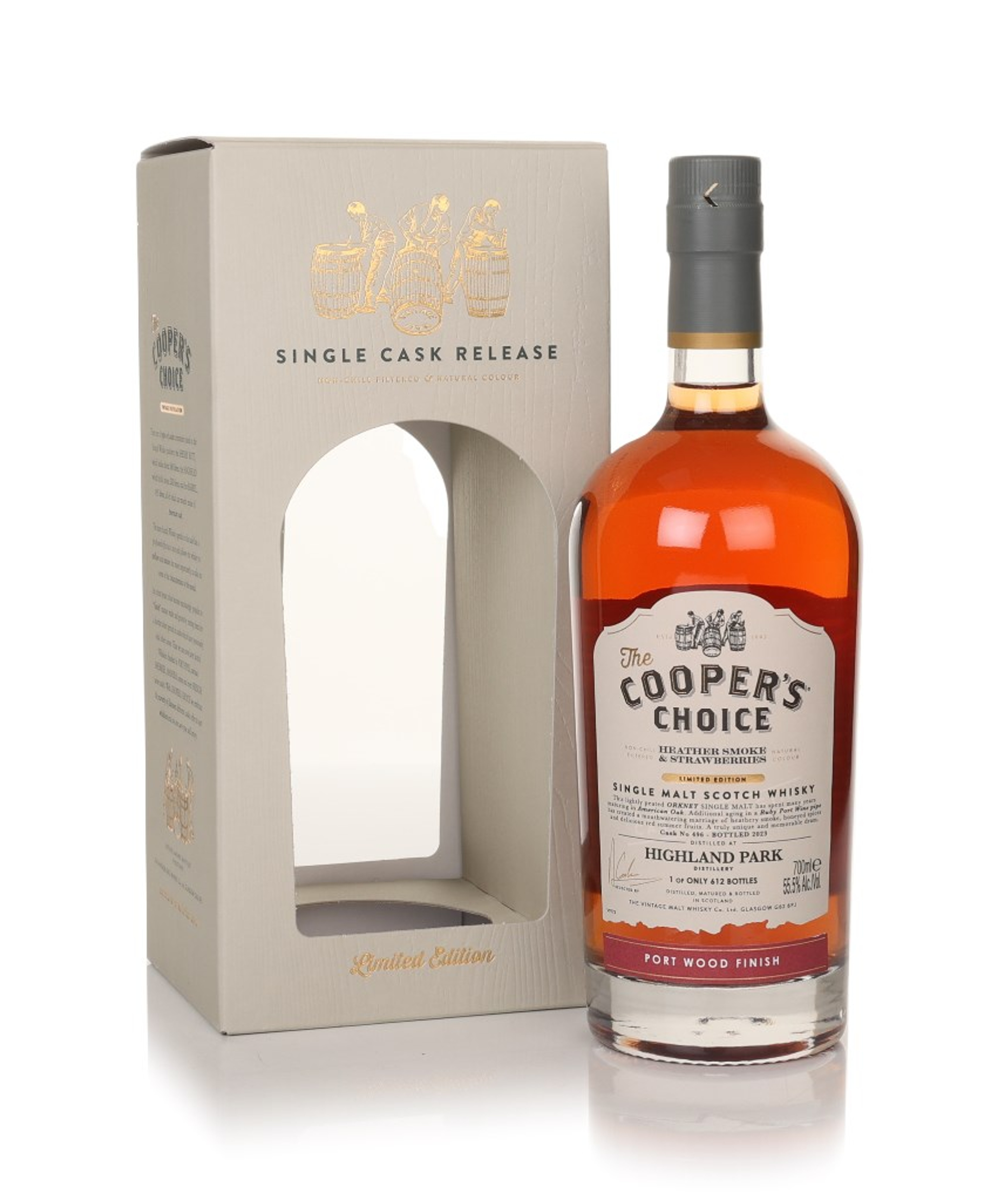 Highland Park Heather Smoke & Strawberries (cask 496) (bottled 2023) - The Cooper's Choice (The Vintage Malt Whisky Co.) 70cl