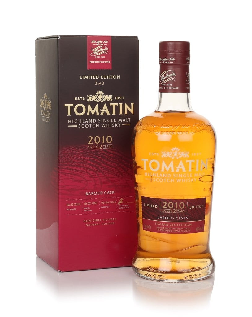 Tomatin 12 Year Old 2010 Italian Collection - Barolo Cask 70cl