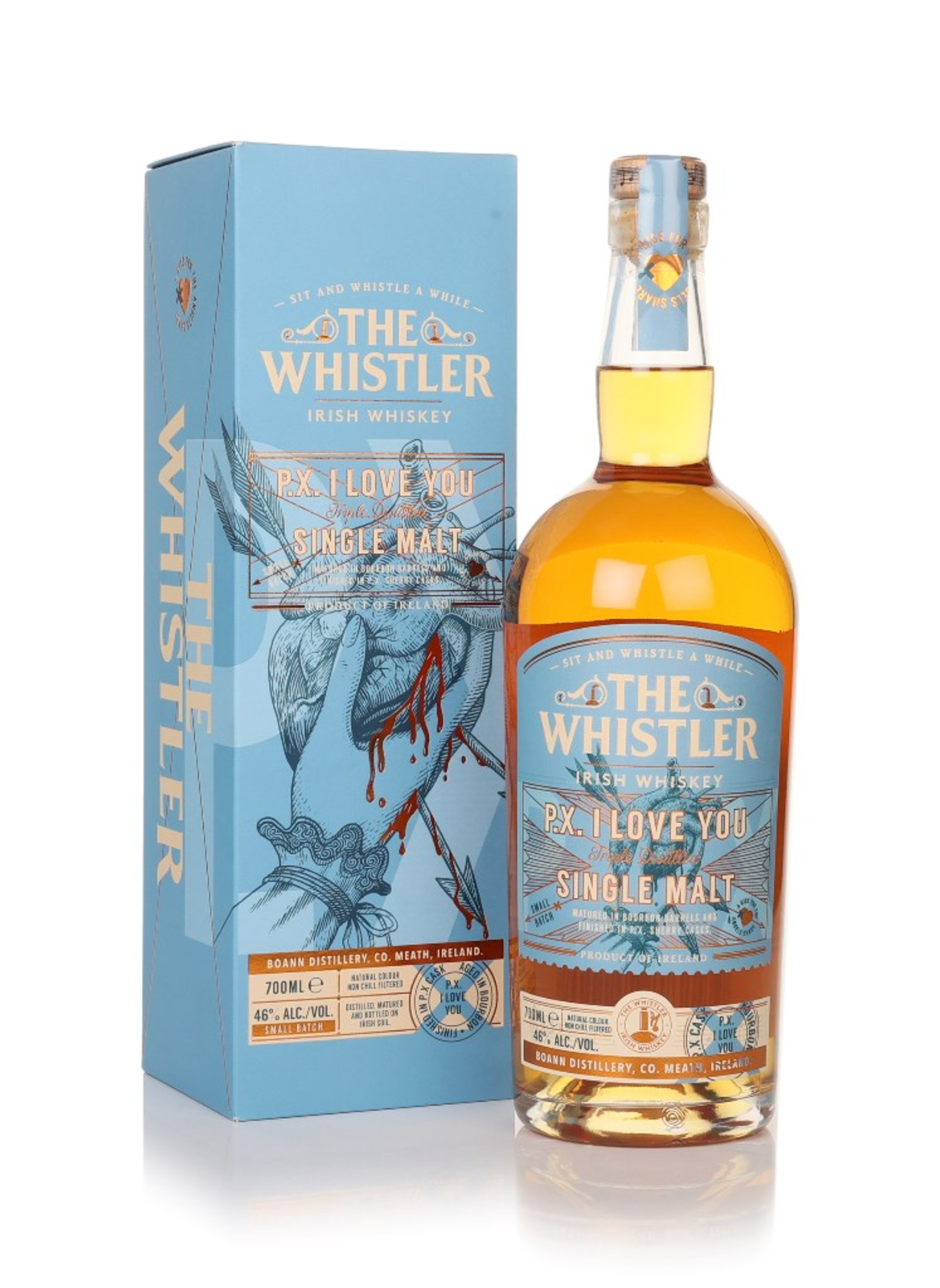 The Whistler PX I Love You Single Malt Irish Whiskey 70cl