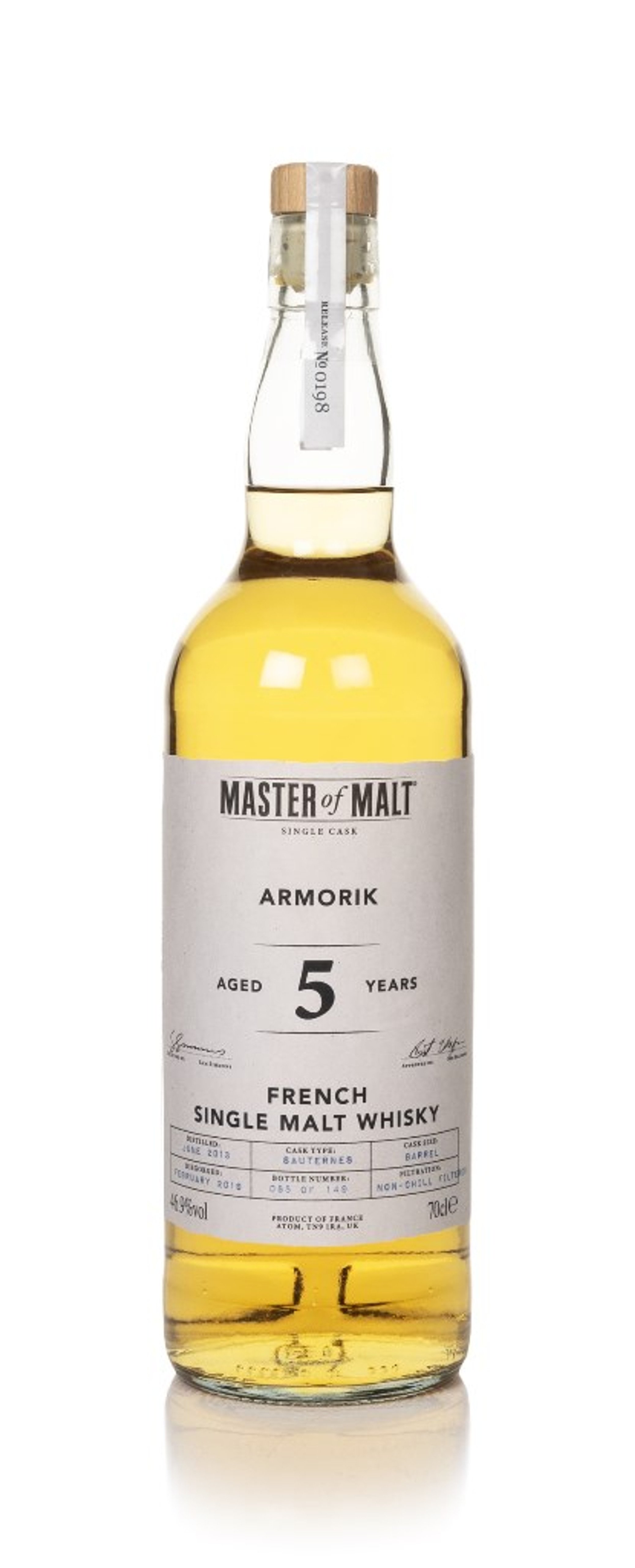 Armorik 5 Year Old 2013 Single Cask (Master of Malt) 70cl