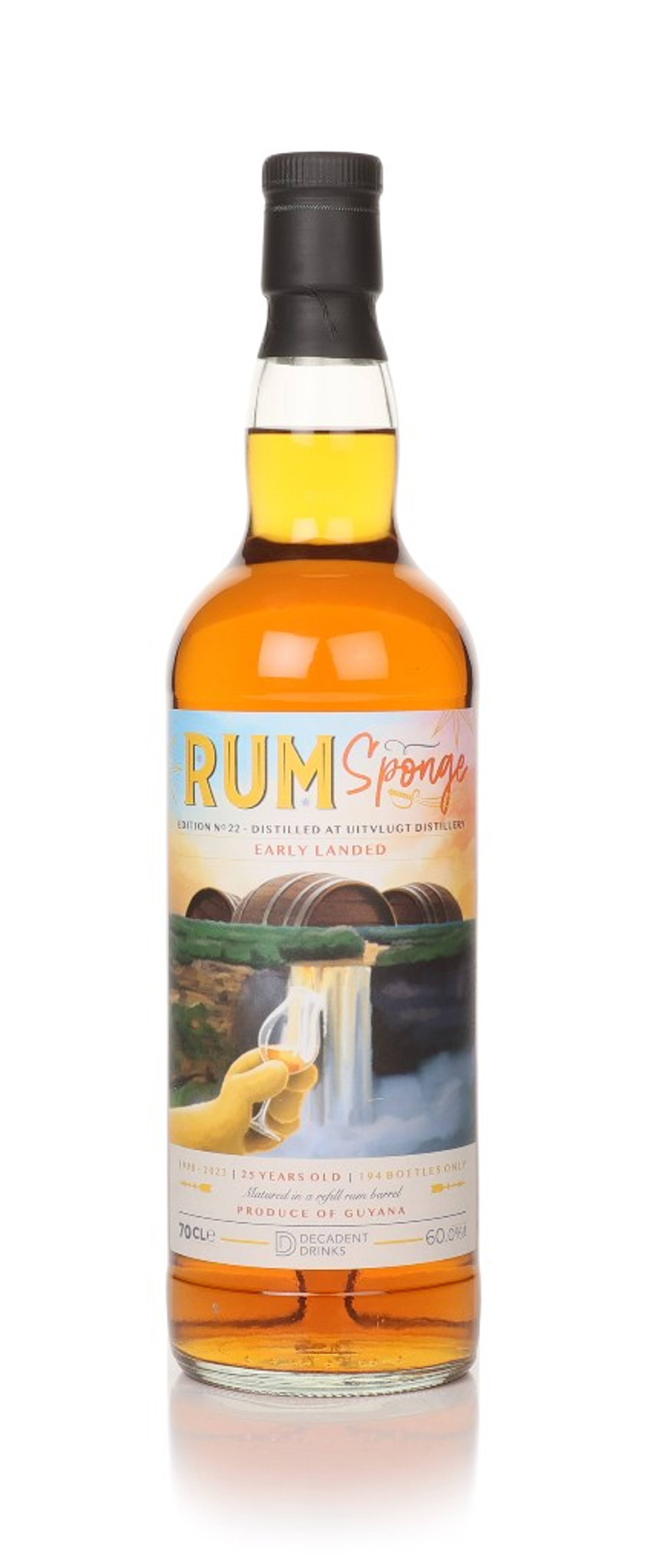 Uitvlugt 25 Year Old 1998 - Rum Sponge Edition No.22 (Decadent Drinks) 70cl