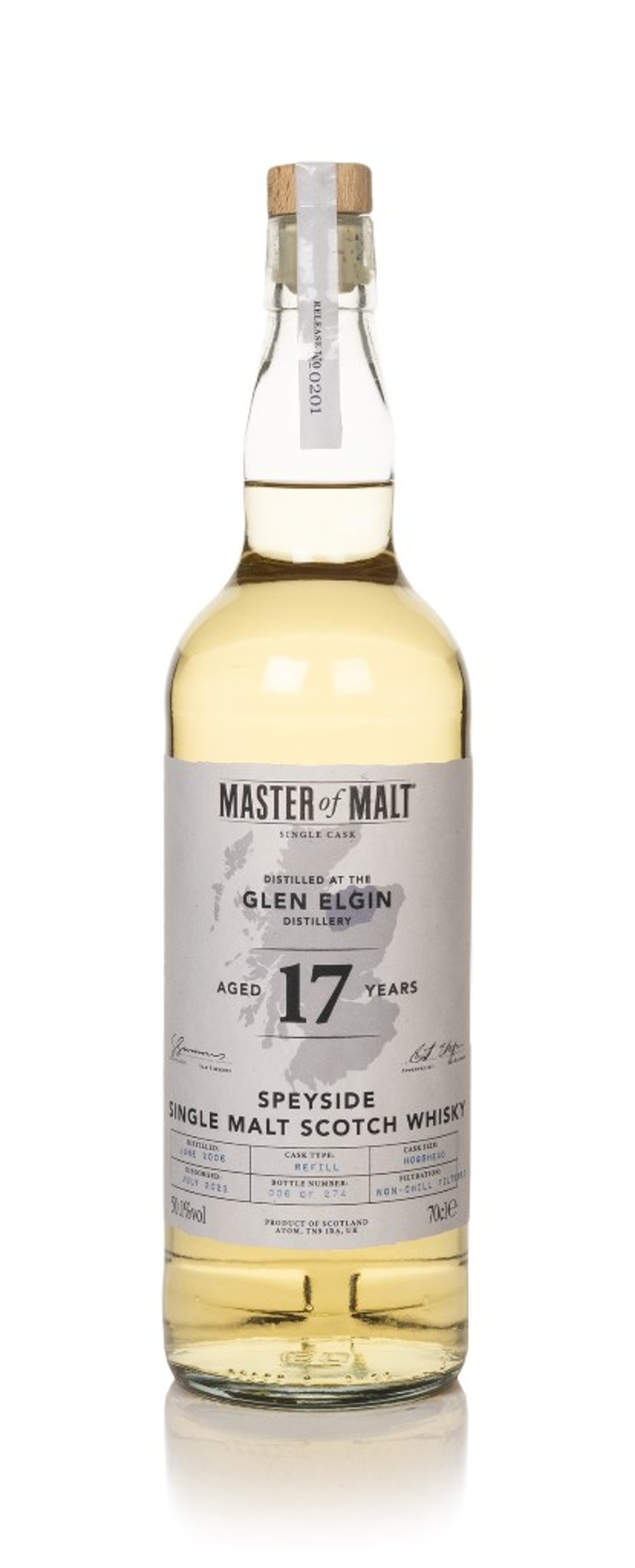 Glen Elgin 17 Year Old 2006 Single Cask (Master of Malt) 70cl