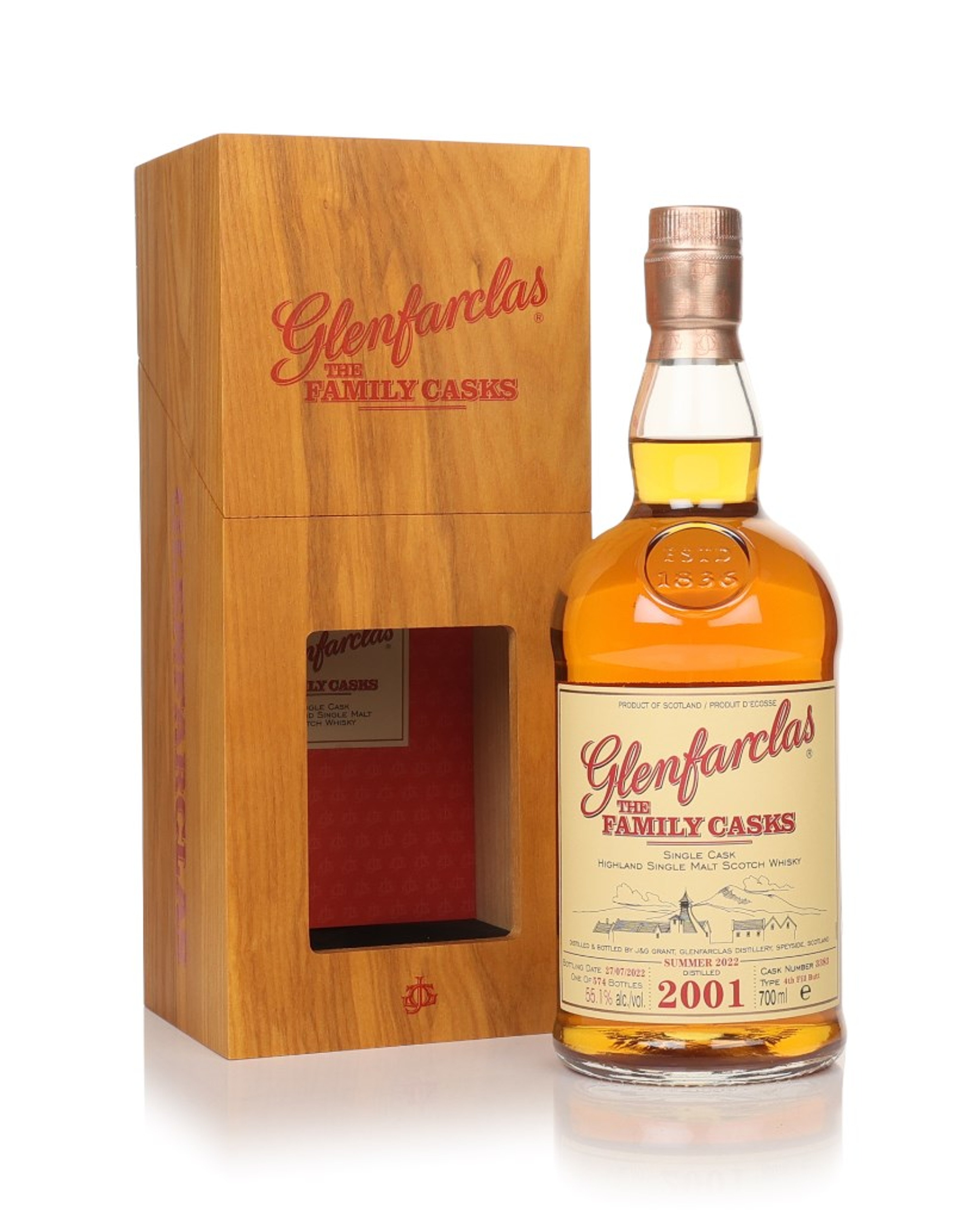 Glenfarclas 2001 (Cask 3383) - Family Cask Summer 2022 Release 70cl
