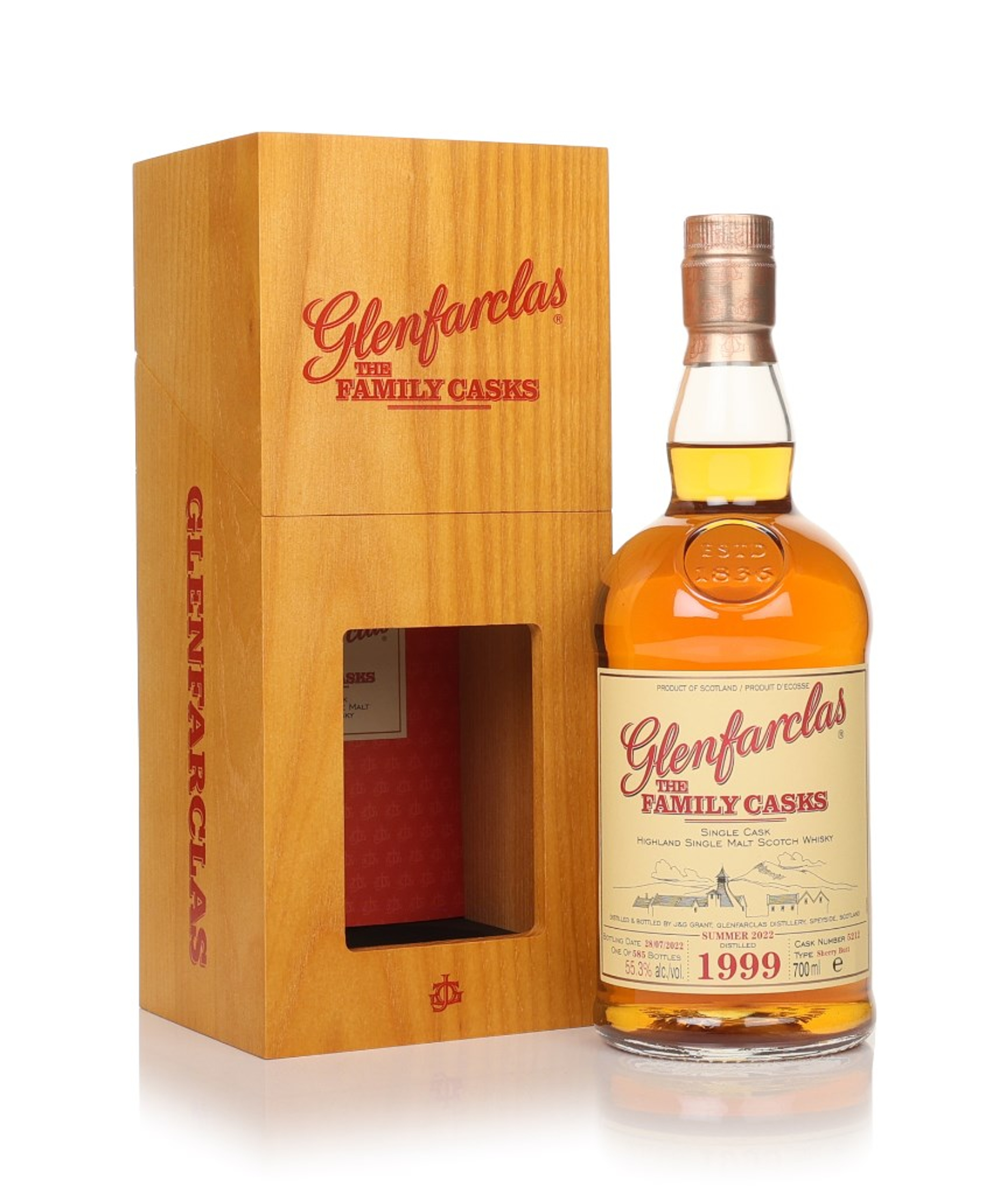 Glenfarclas 1999 (Cask 5212) - Family Cask Summer 2022 Release 70cl