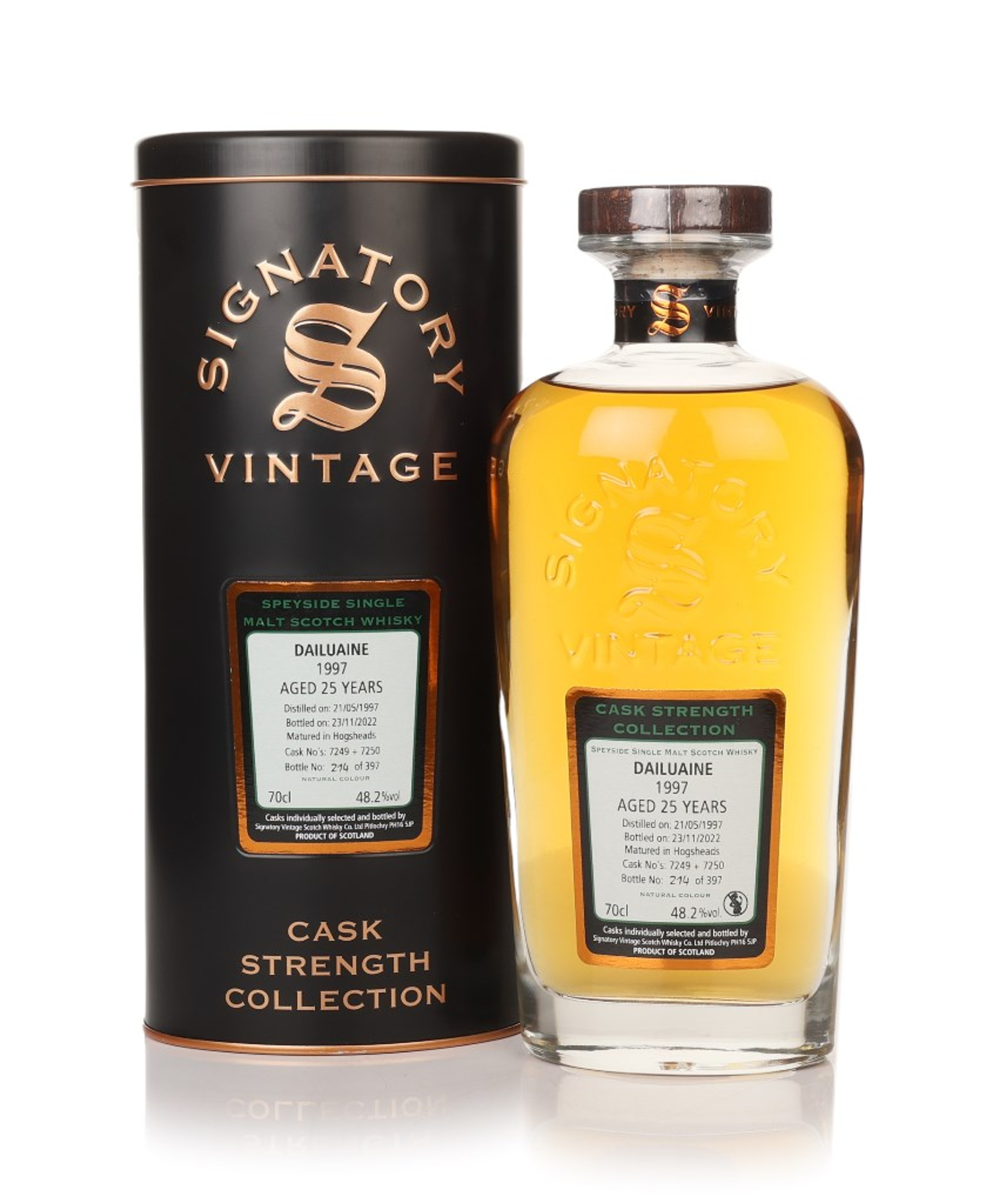 Dailuaine 25 Year Old 1997 (cask 7249 & 7250) - Cask Strength Collection (Signatory) 70cl