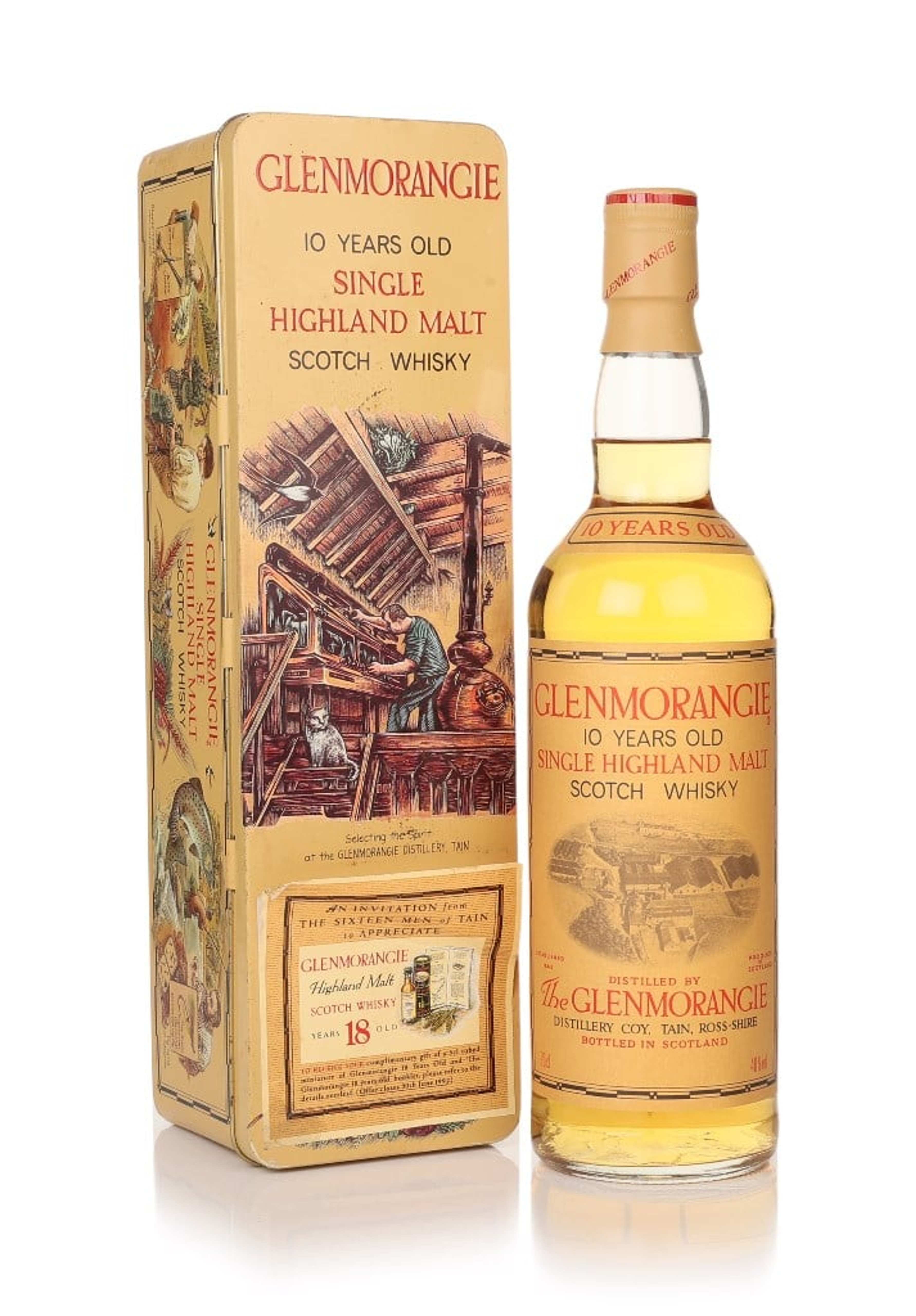 Glenmorangie 10 Year Old - 1980s (with Handcrafts of Scotland 'Selecting the Spirit' Tin) 70cl