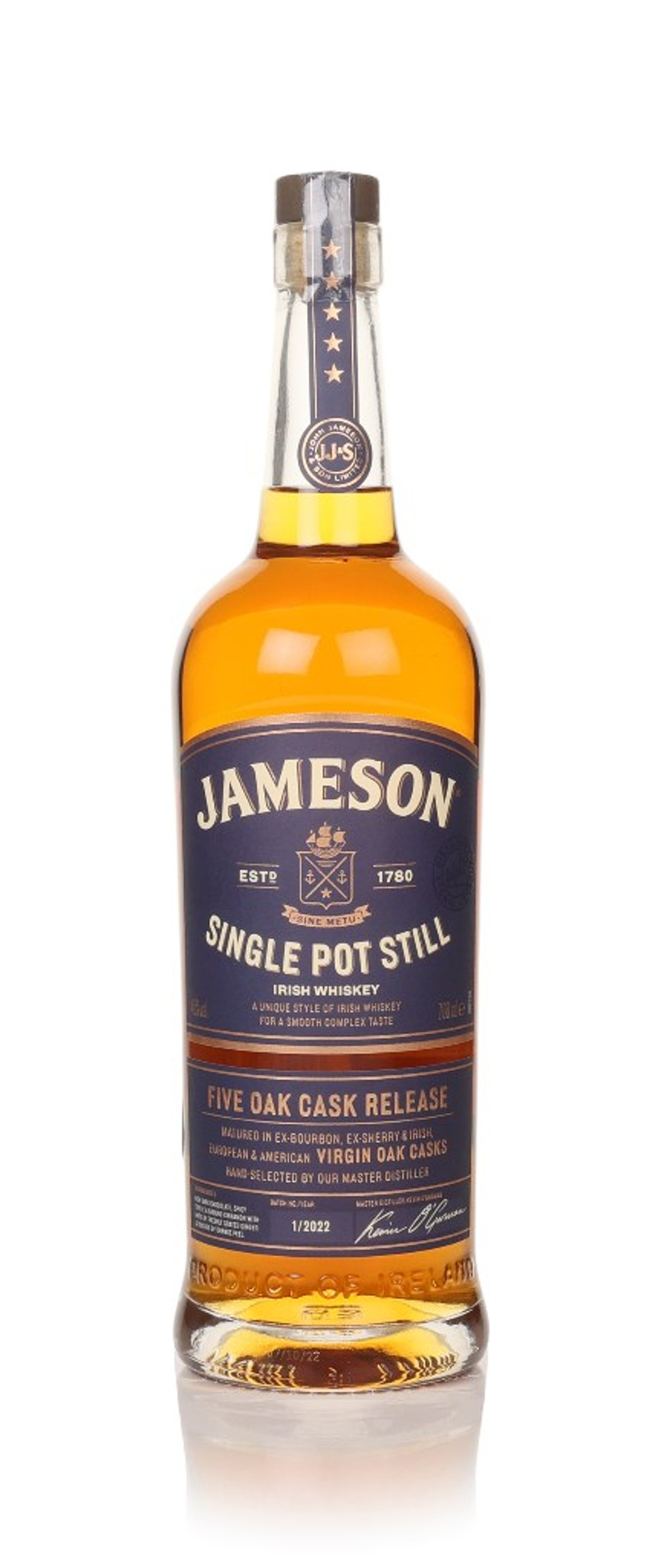Jameson Single Pot Still - Five Oak Cask Release 70cl