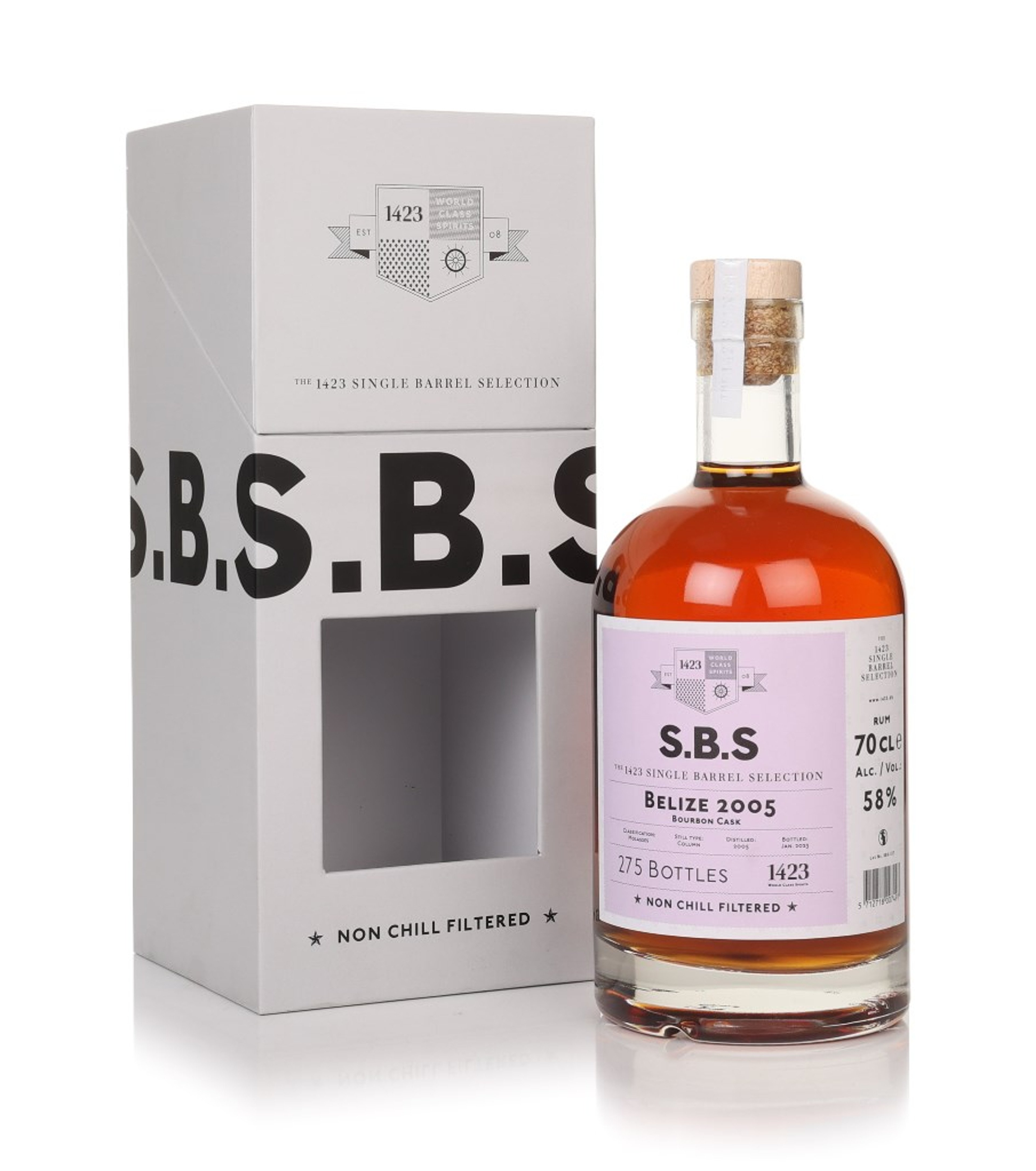 Belize 2005 - 1423 Single Barrel Selection 70cl