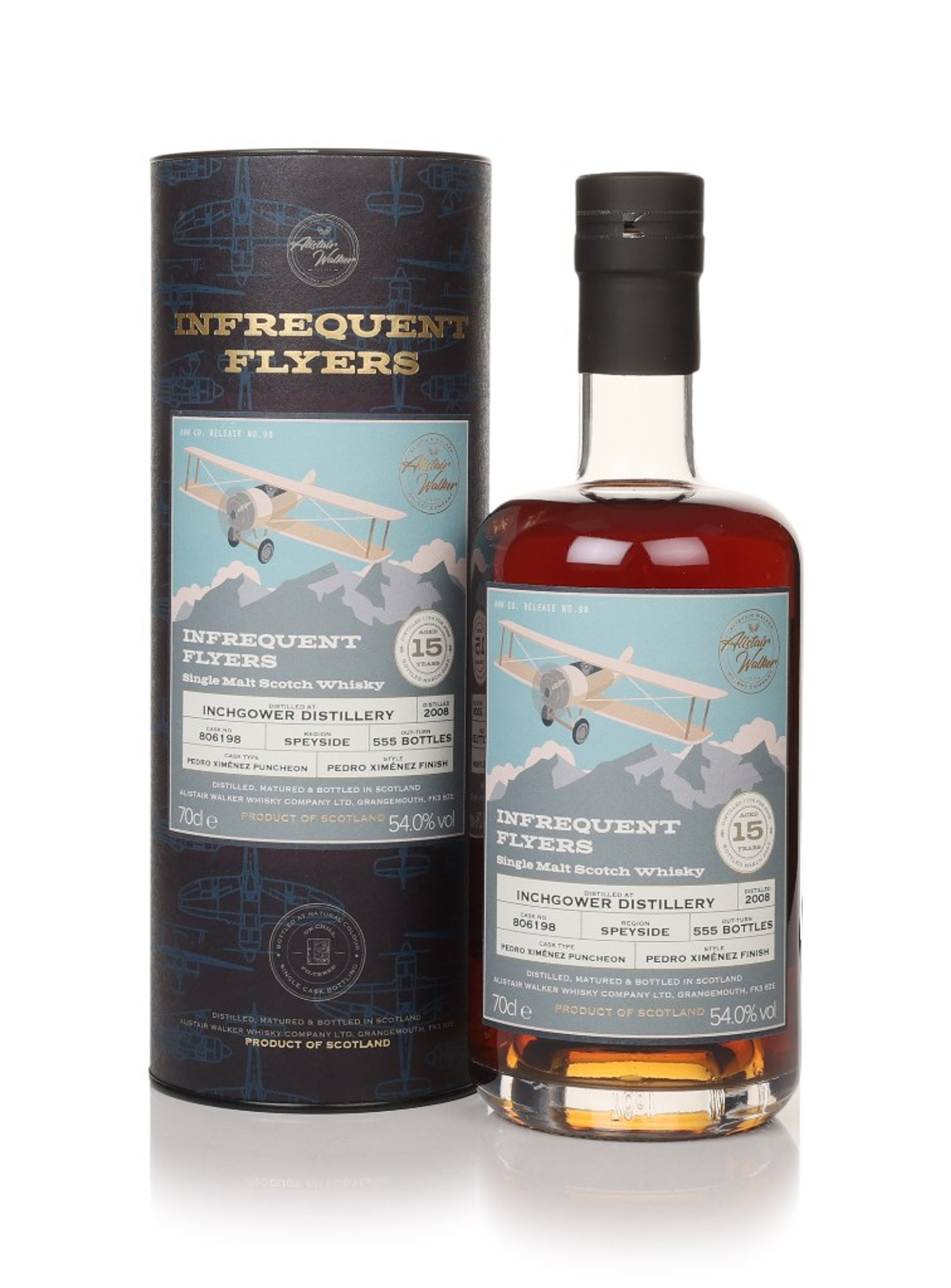 Inchgower 15 Year Old 2008 (cask 806198) - Infrequent Flyers (Alistair Walker) 70cl