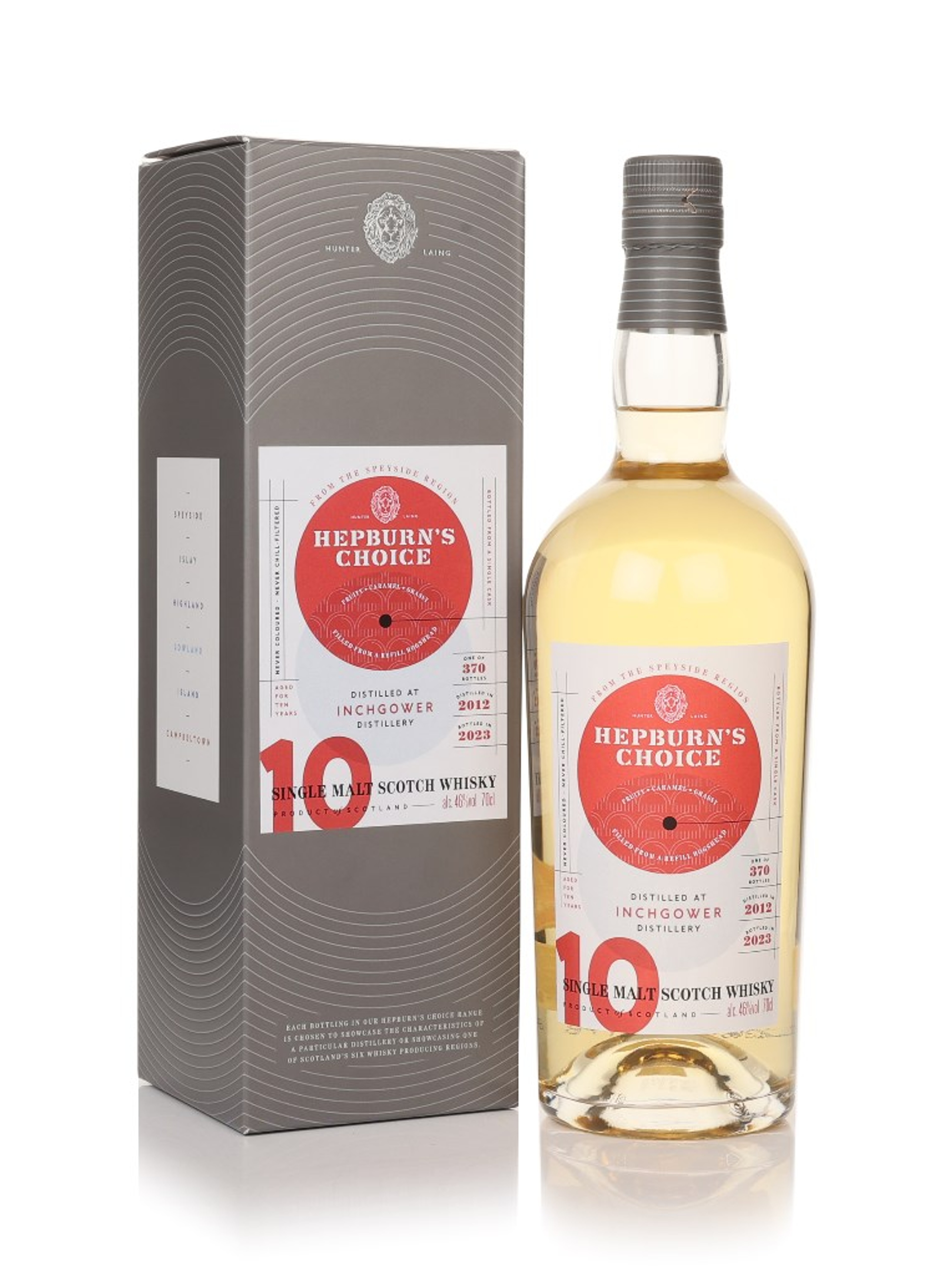 Inchgower 10 Year Old 2012 - Hepburn's Choice 70cl