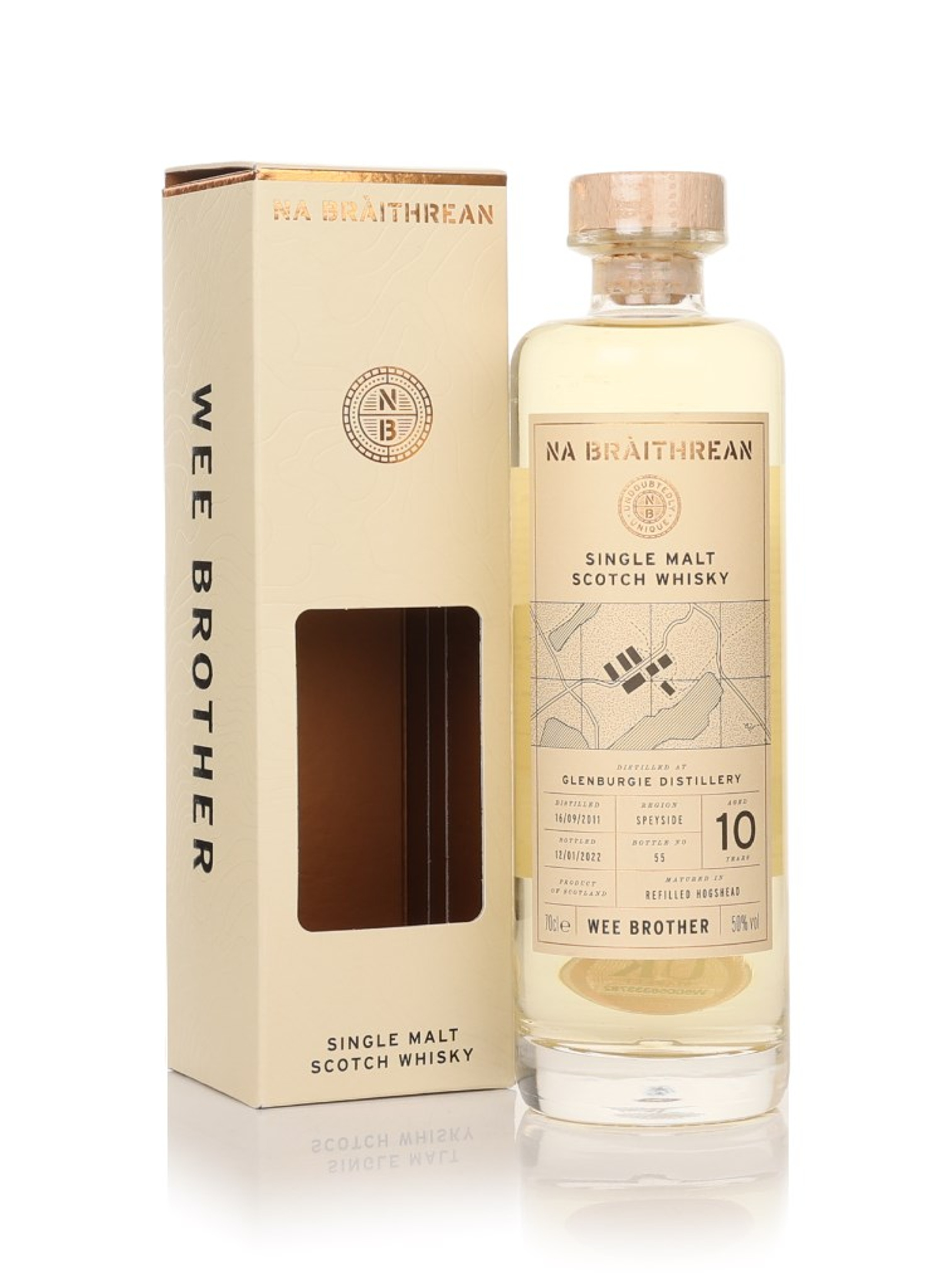 Glenburgie 10 Year Old 2011 - Wee Brother (Na Bràithrean) 70cl
