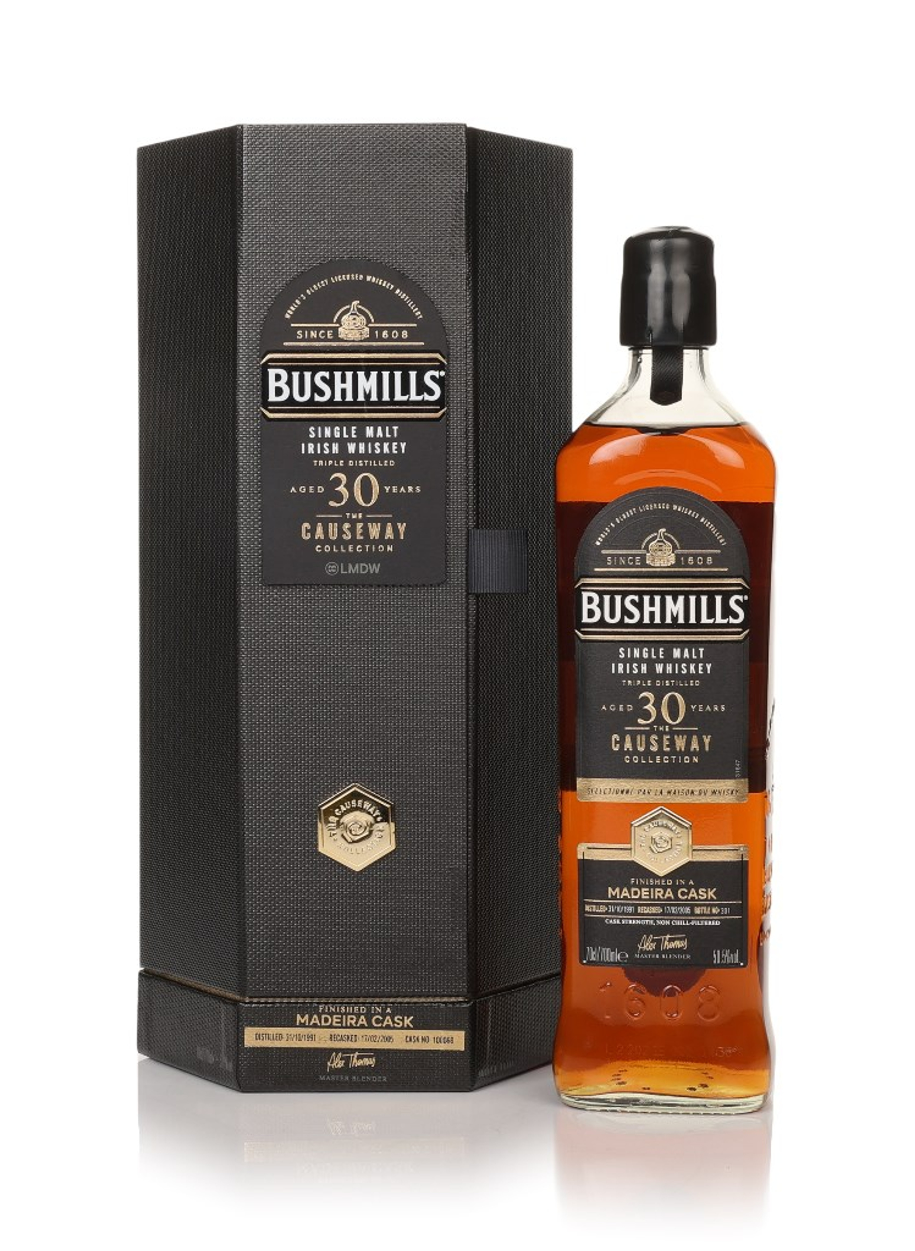 Bushmills 30 Year Old 1991 Madeira Cask Finish - The Causeway Collection 70cl