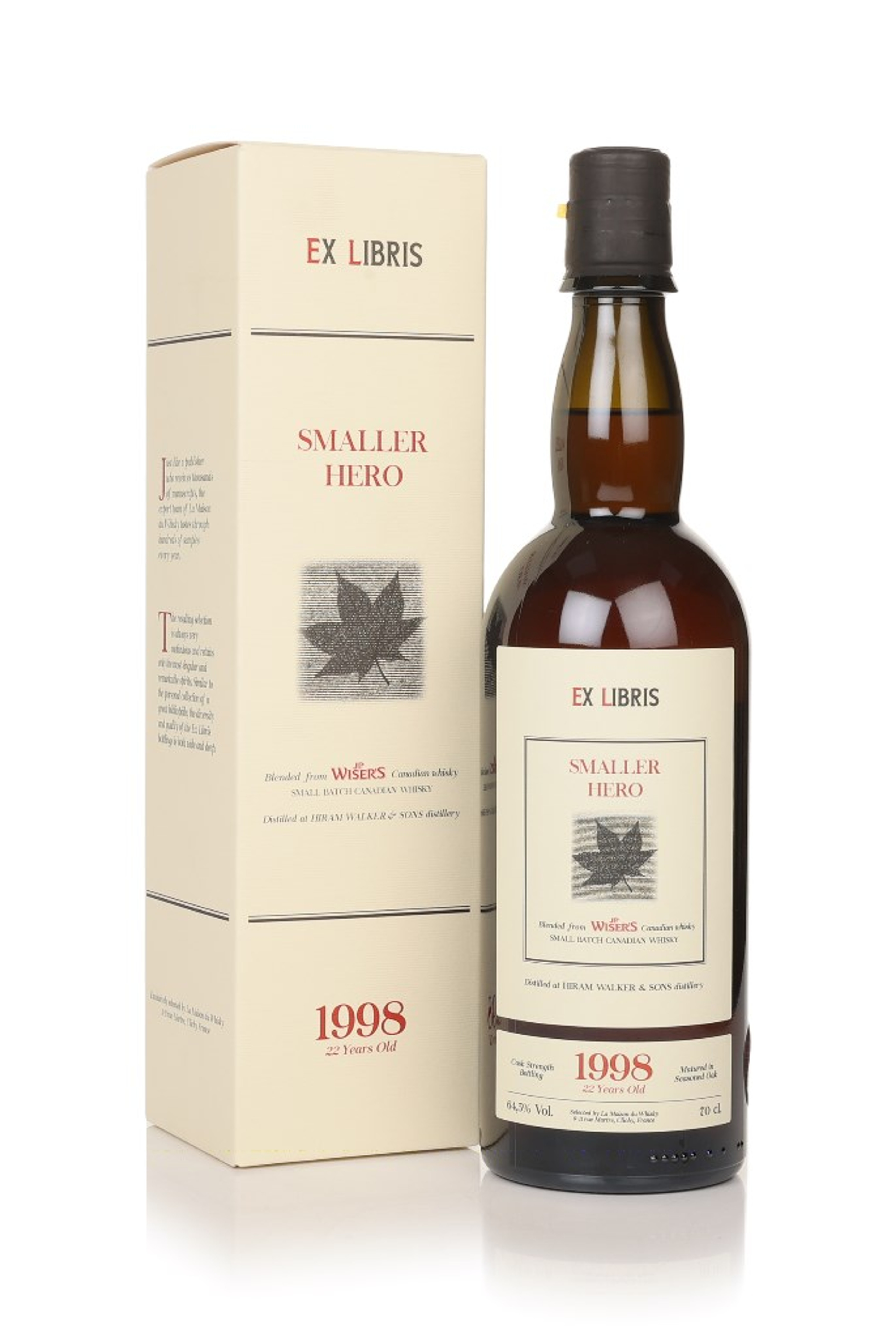 J.P. Wiser's 22 Year Old 1998 - Ex Libris Smaller Hero 70cl
