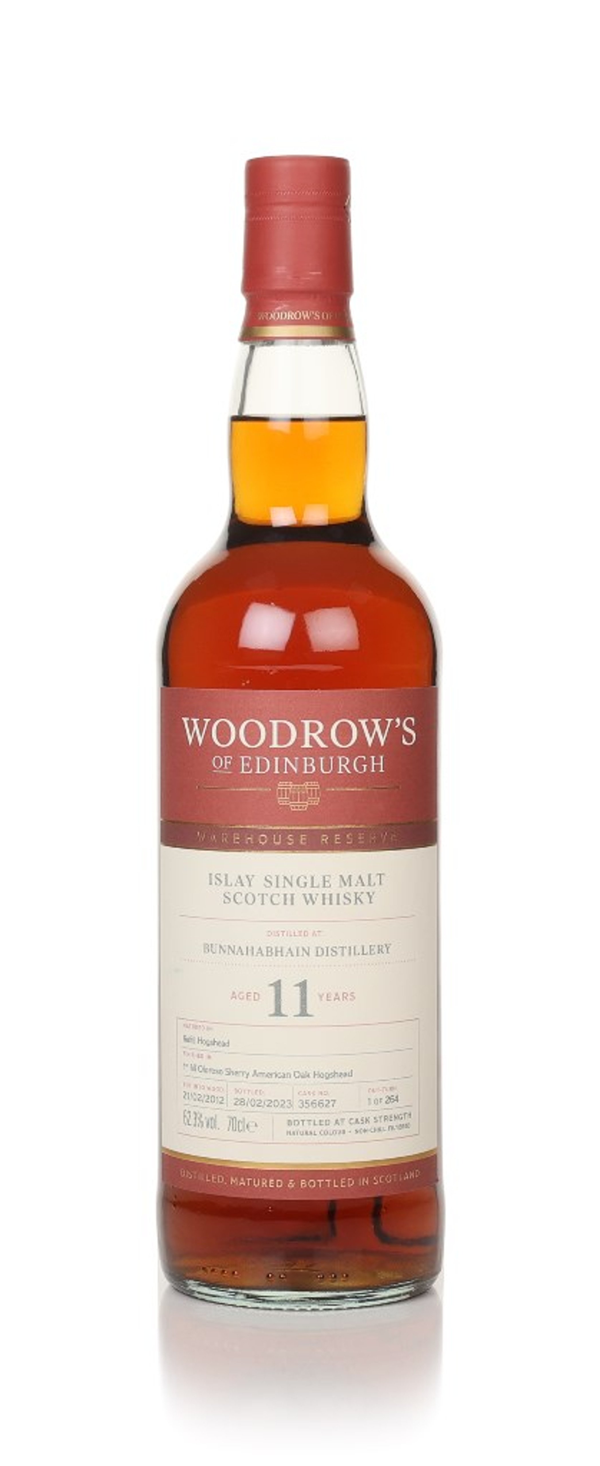 Bunnahabhain 11 Year Old 2012 (Cask 356627) - Woodrow's of Edinburgh 70cl