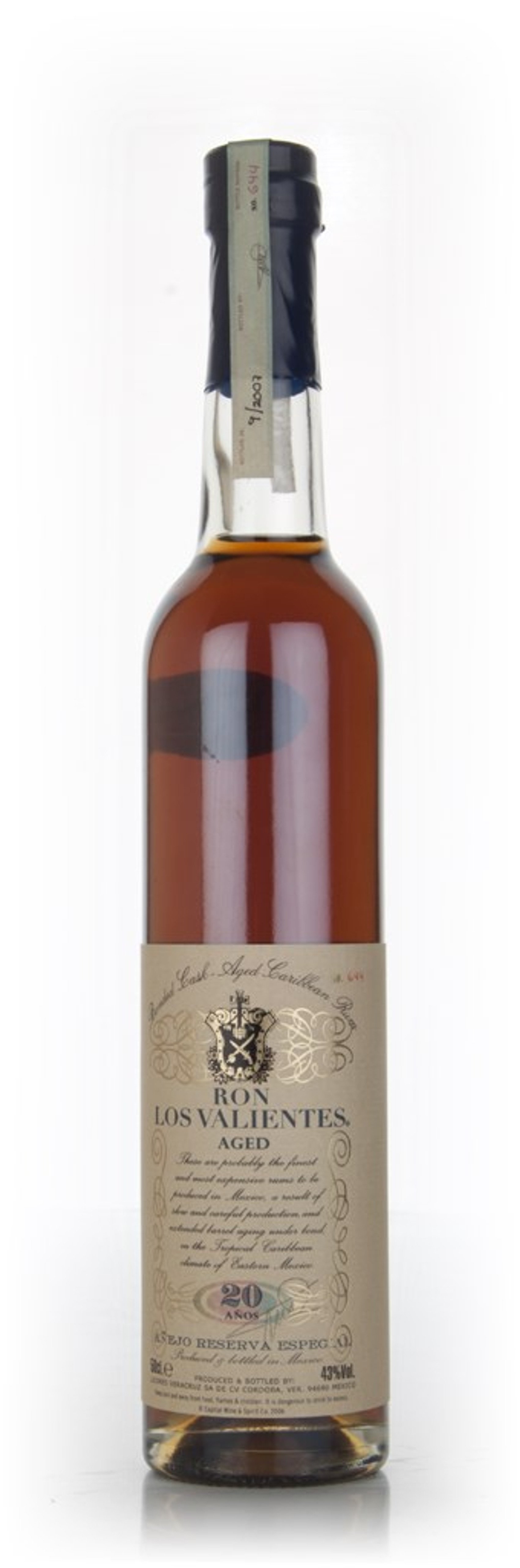 Ron Los Valientes 20 Year Old 50cl