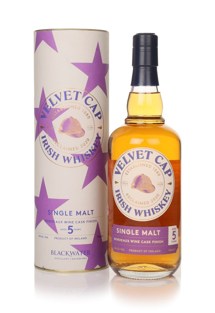 Velvet Cap 5 Year Old Single Malt Irish Whiskey - Bordeaux Wine Cask Finish 70cl