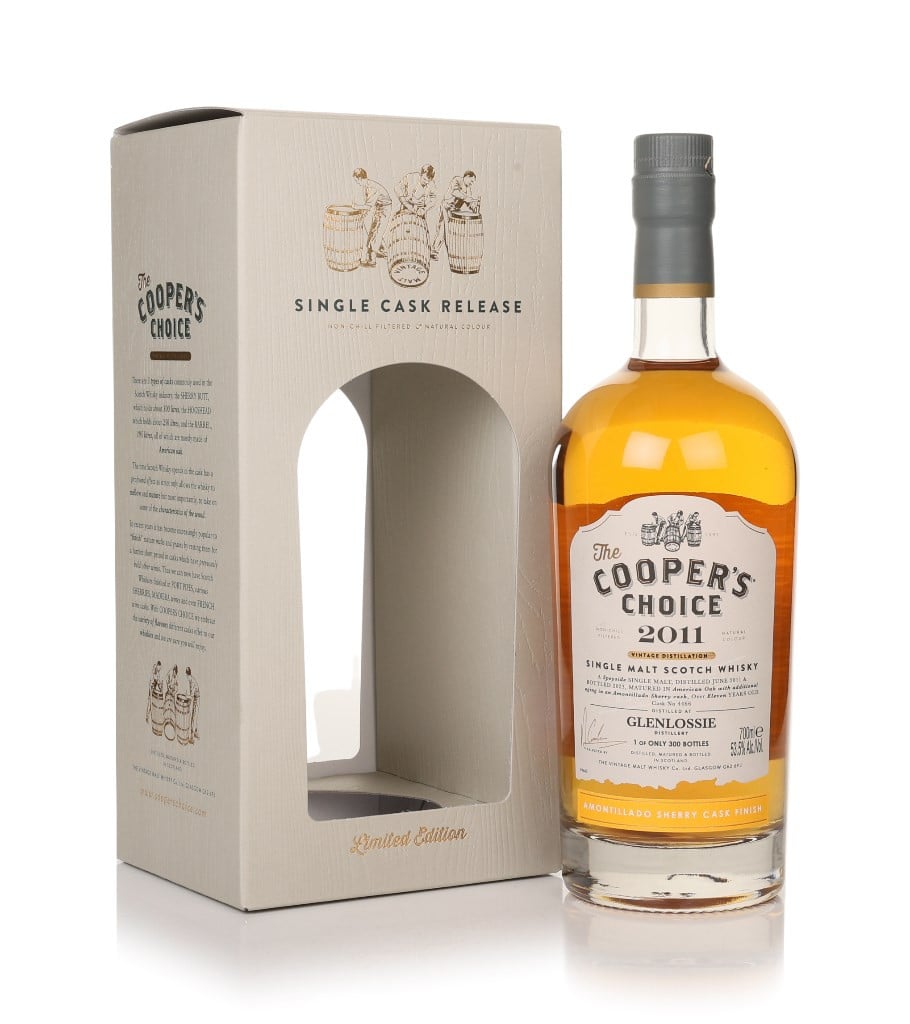 Glenlossie 11 Year Old 2011 (cask 4466) - The Cooper's Choice (The Vintage Malt Whisky Co.) 70cl